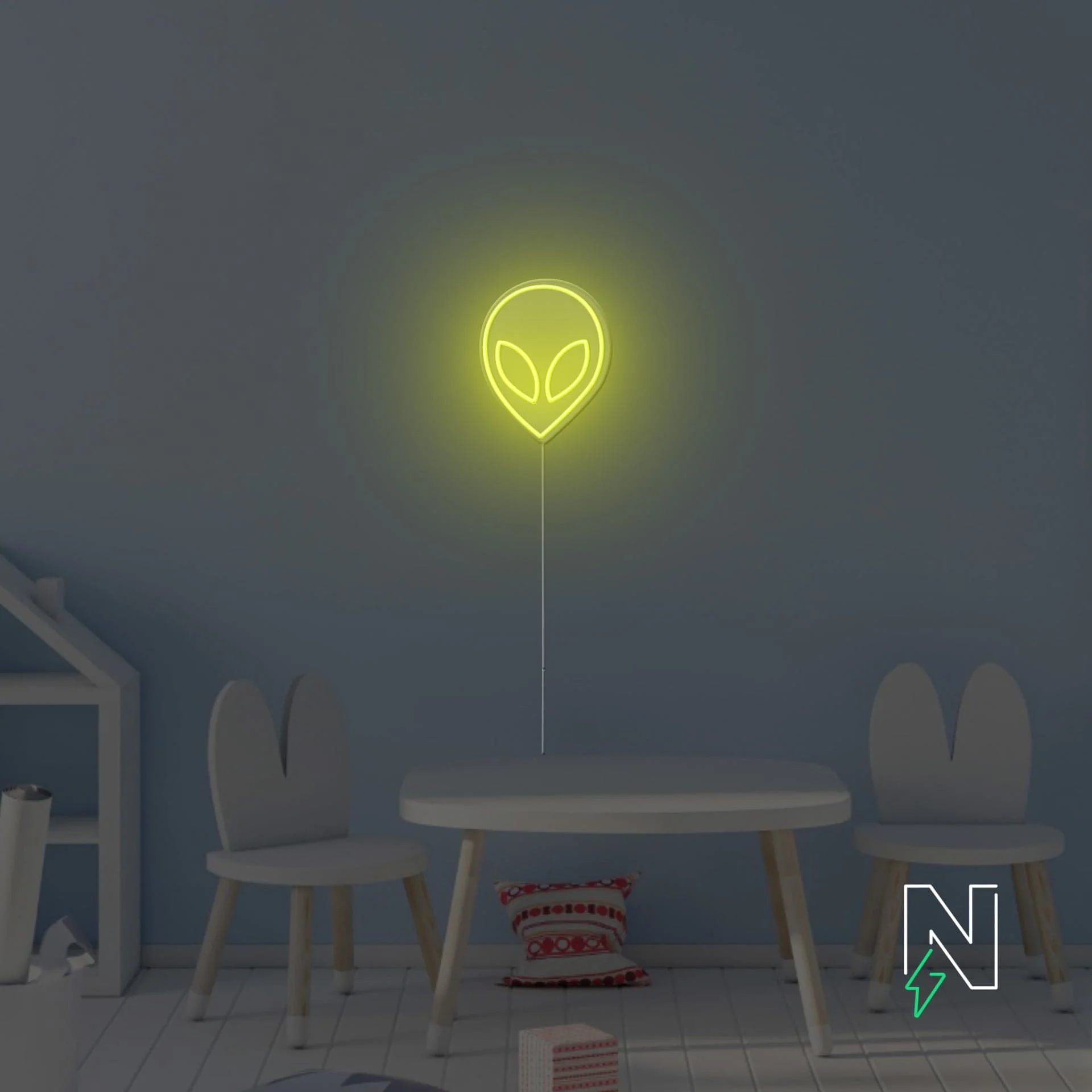 Alien Face Neon Sign - Image 10
