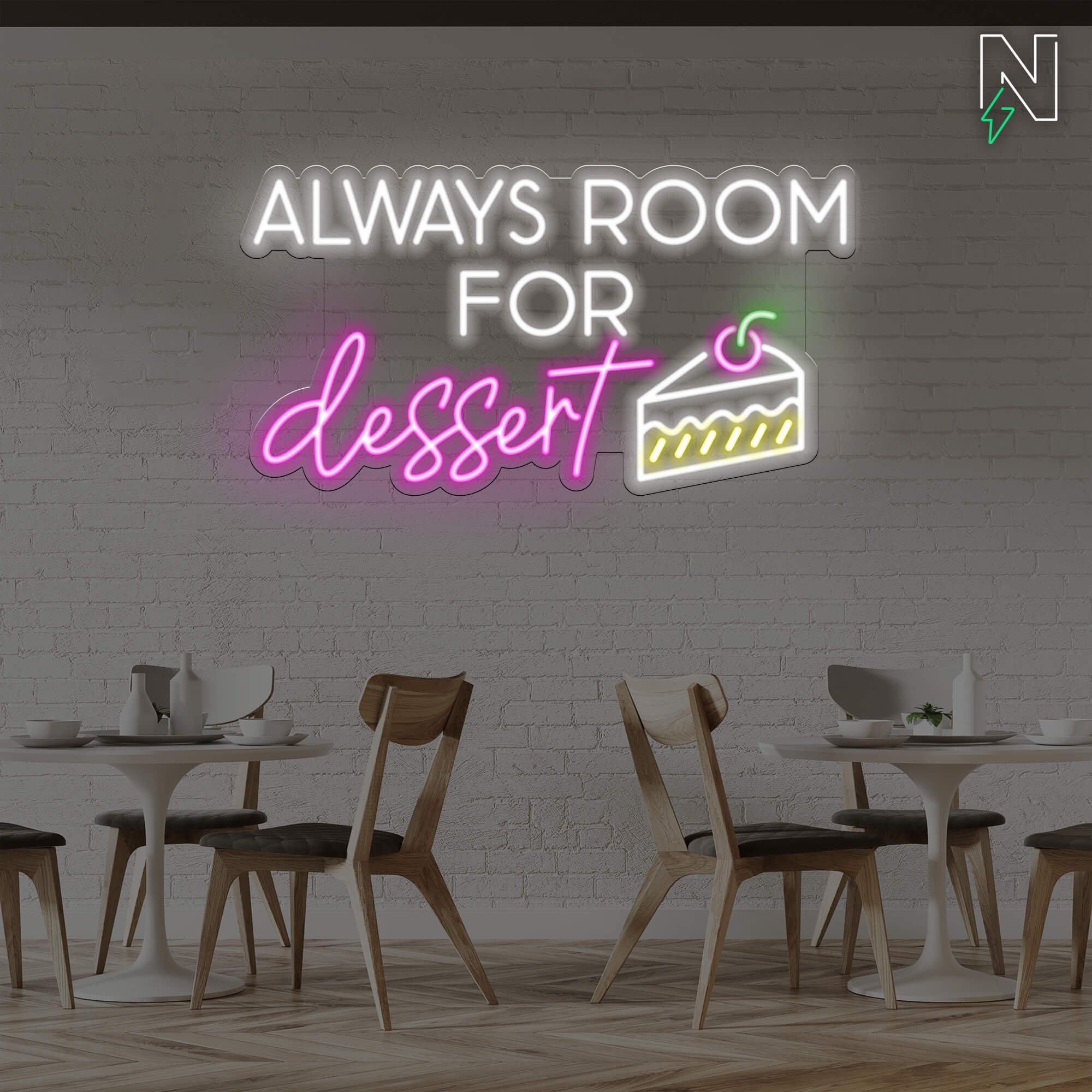 Always Room For Dessert Neon Sign - Image 2