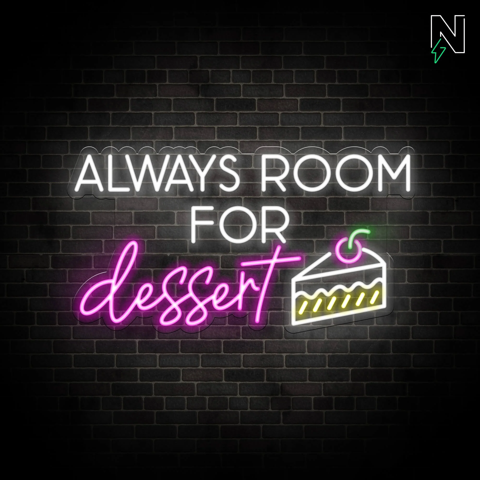 Always Room For Dessert Neon Sign - Image 3