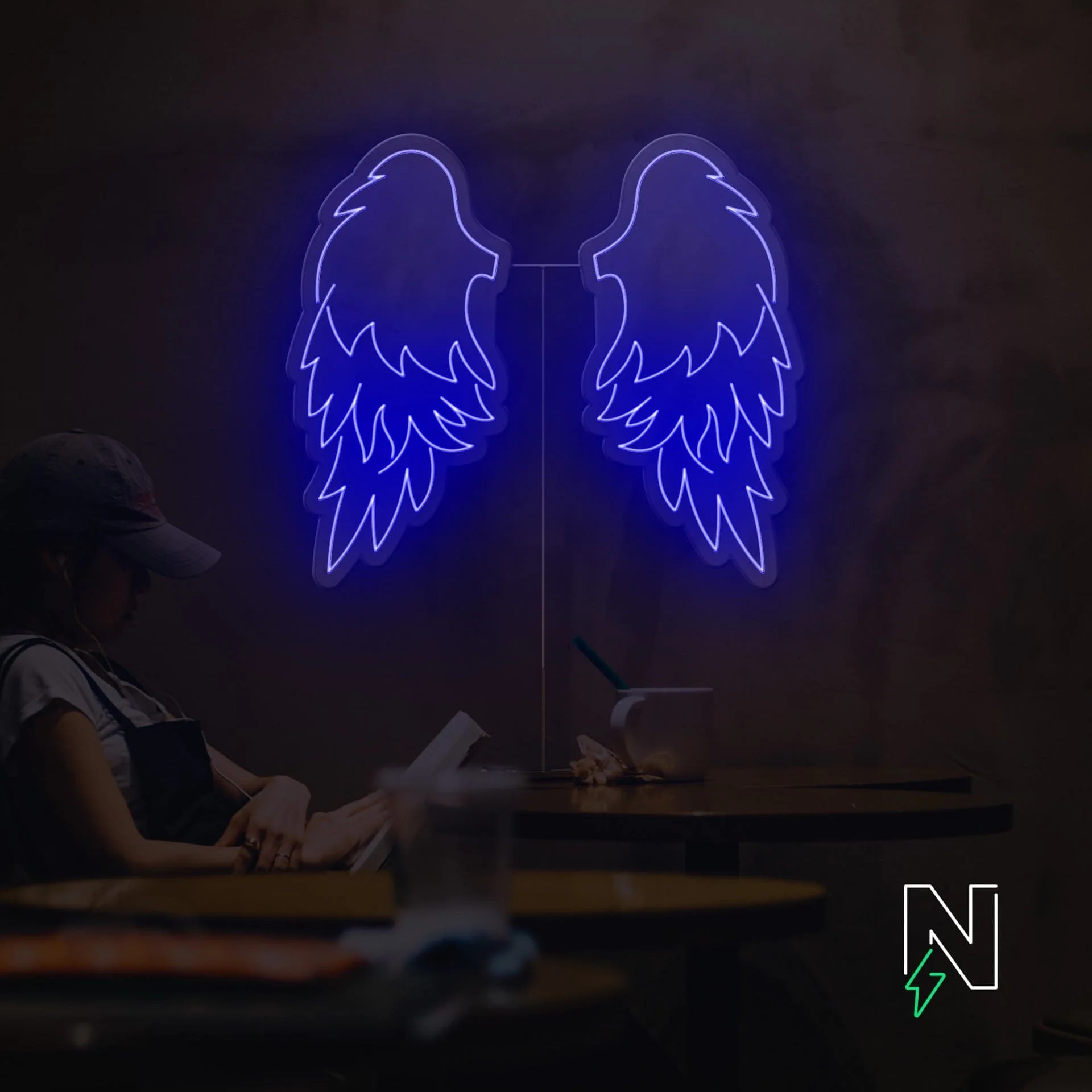 Angel Wings Neon Sign - Image 3