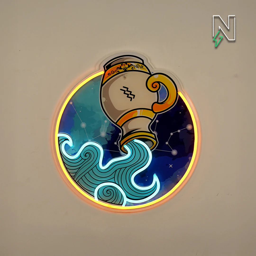 Aquarius Neon Sign - Image 2