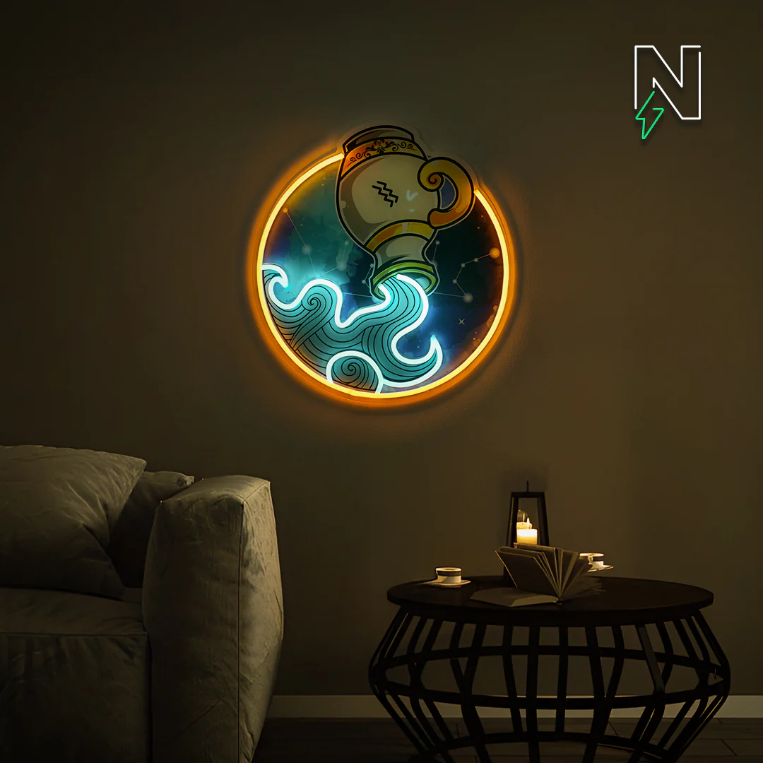 Aquarius Neon Sign - Image 3