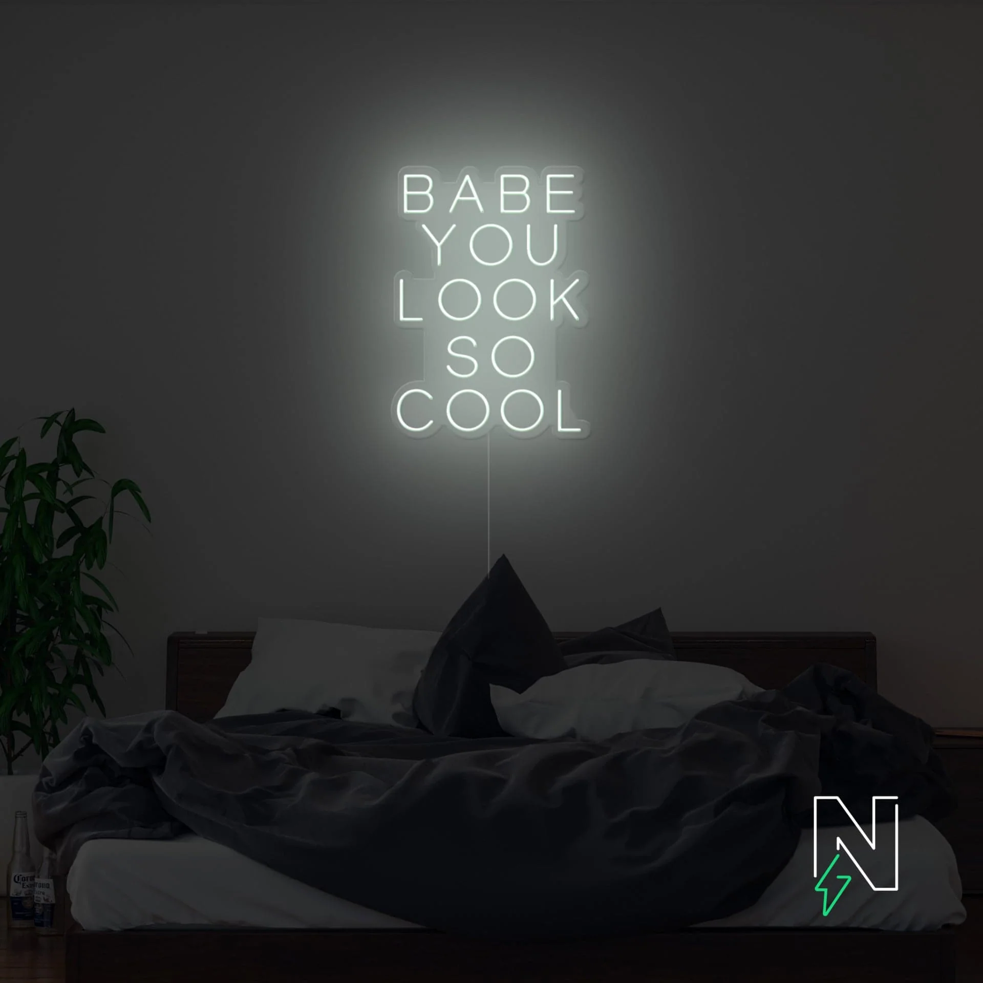 Babe You Look So Cool Neon Sign - Image 10