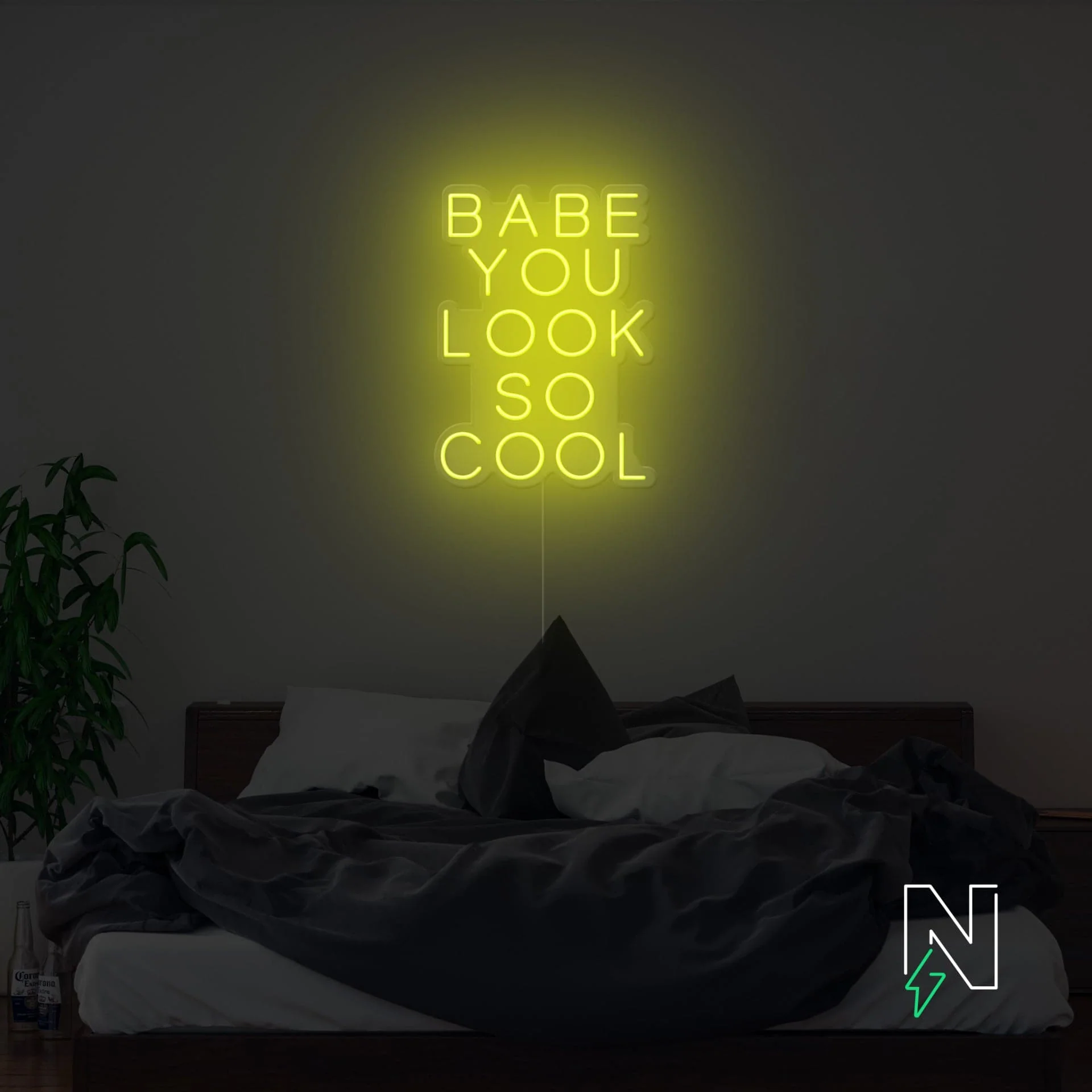 Babe You Look So Cool Neon Sign - Image 11