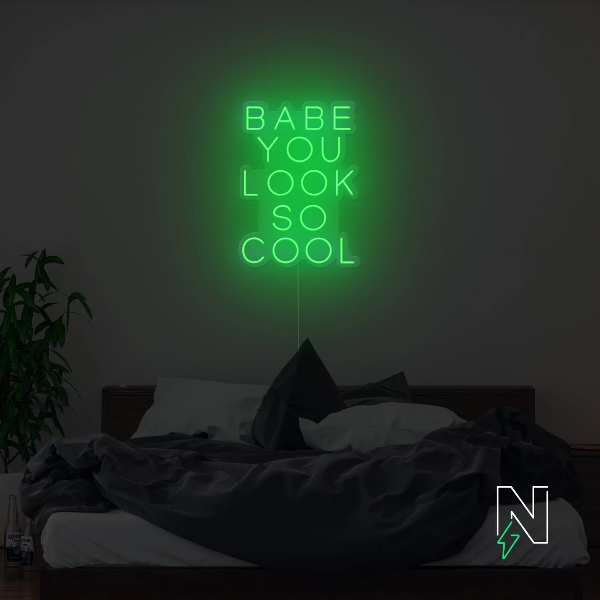 Babe You Look So Cool Neon Sign - Image 4