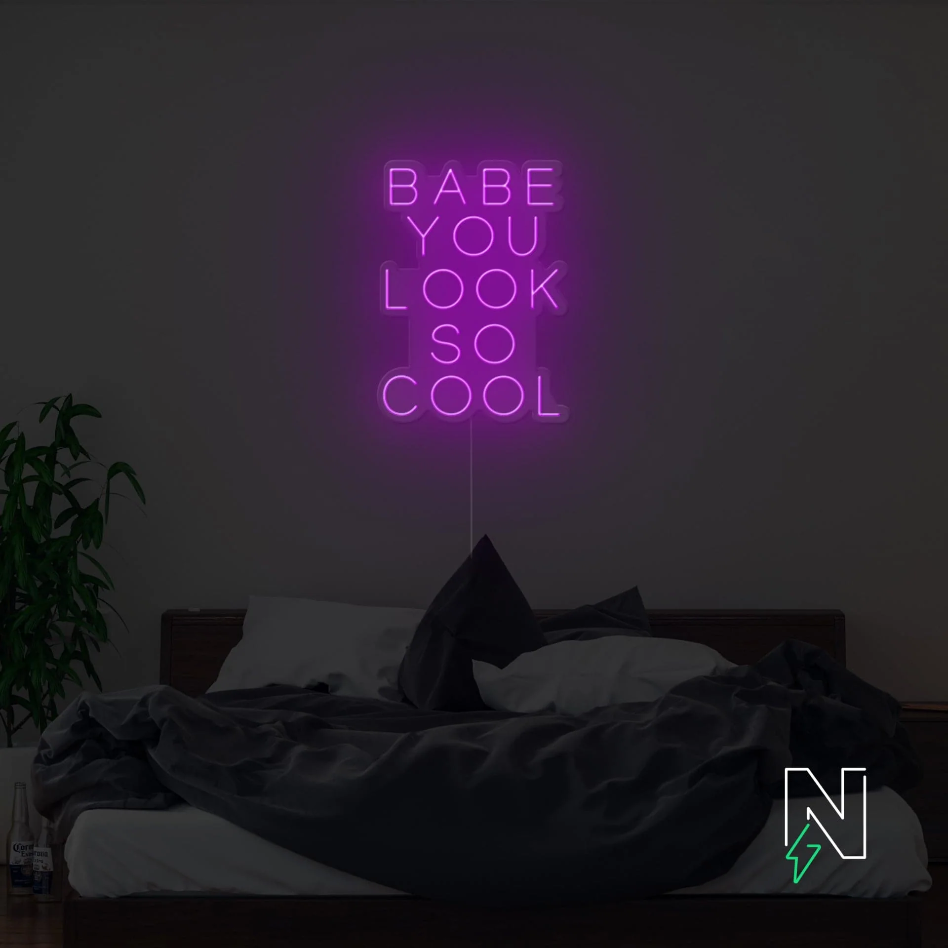 Babe You Look So Cool Neon Sign - Image 5