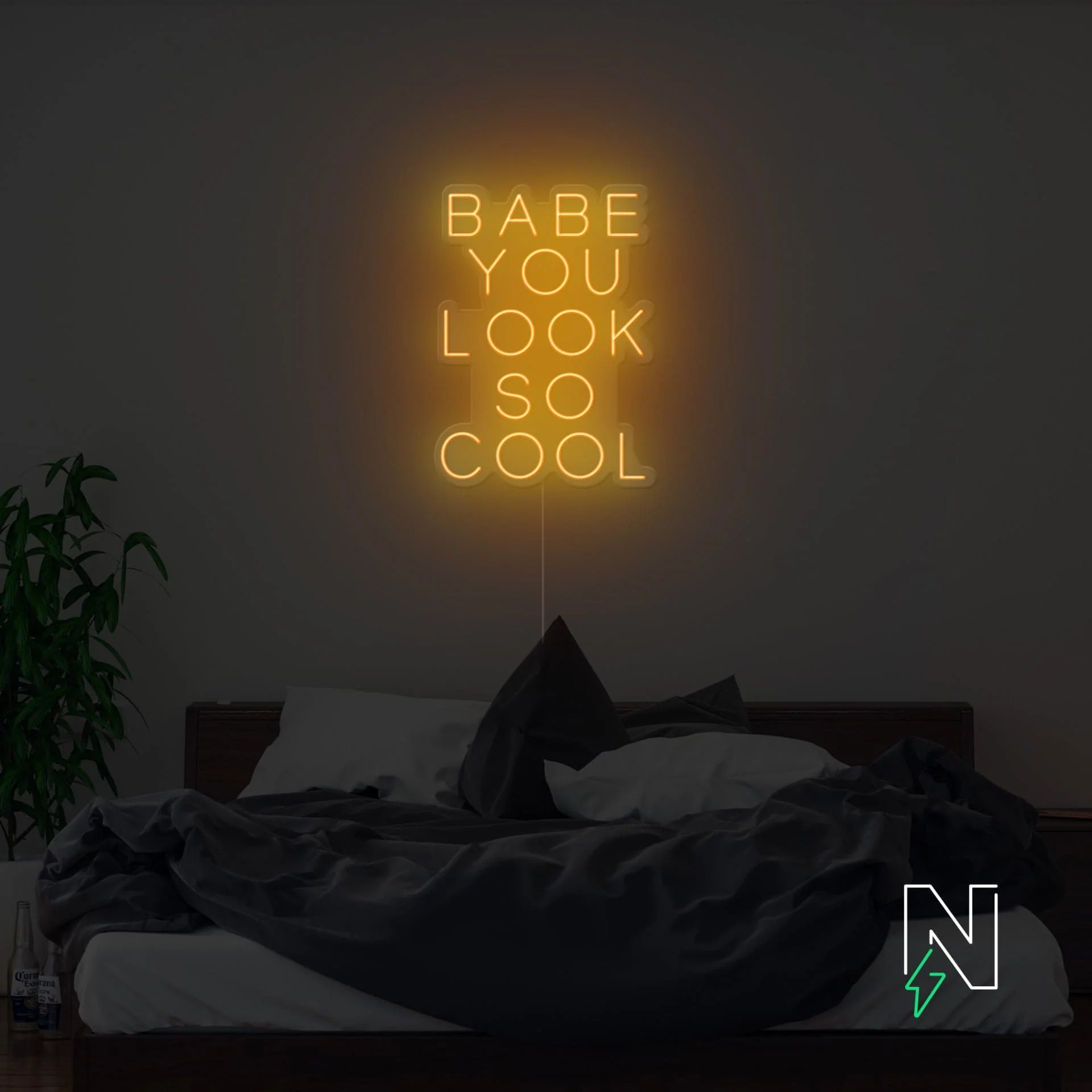 Babe You Look So Cool Neon Sign - Image 6