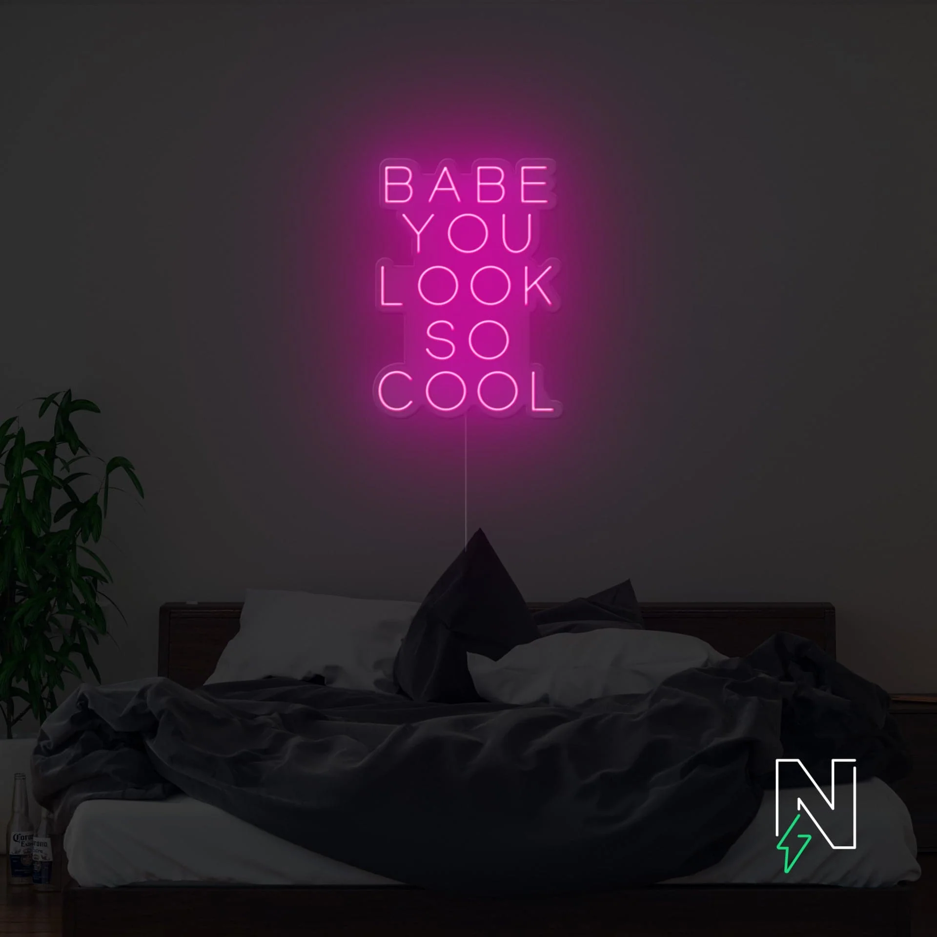 Babe You Look So Cool Neon Sign - Image 7