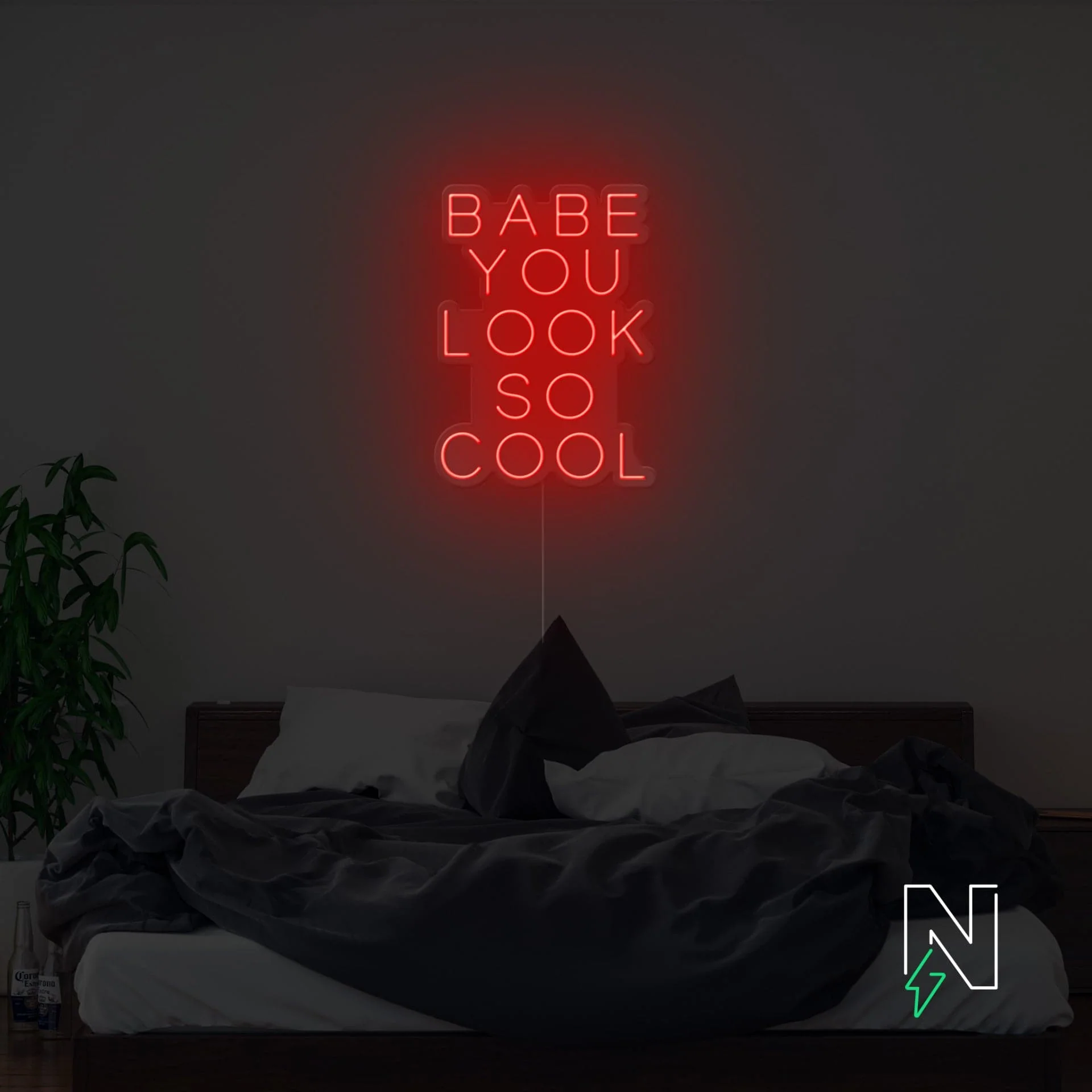 Babe You Look So Cool Neon Sign - Image 8