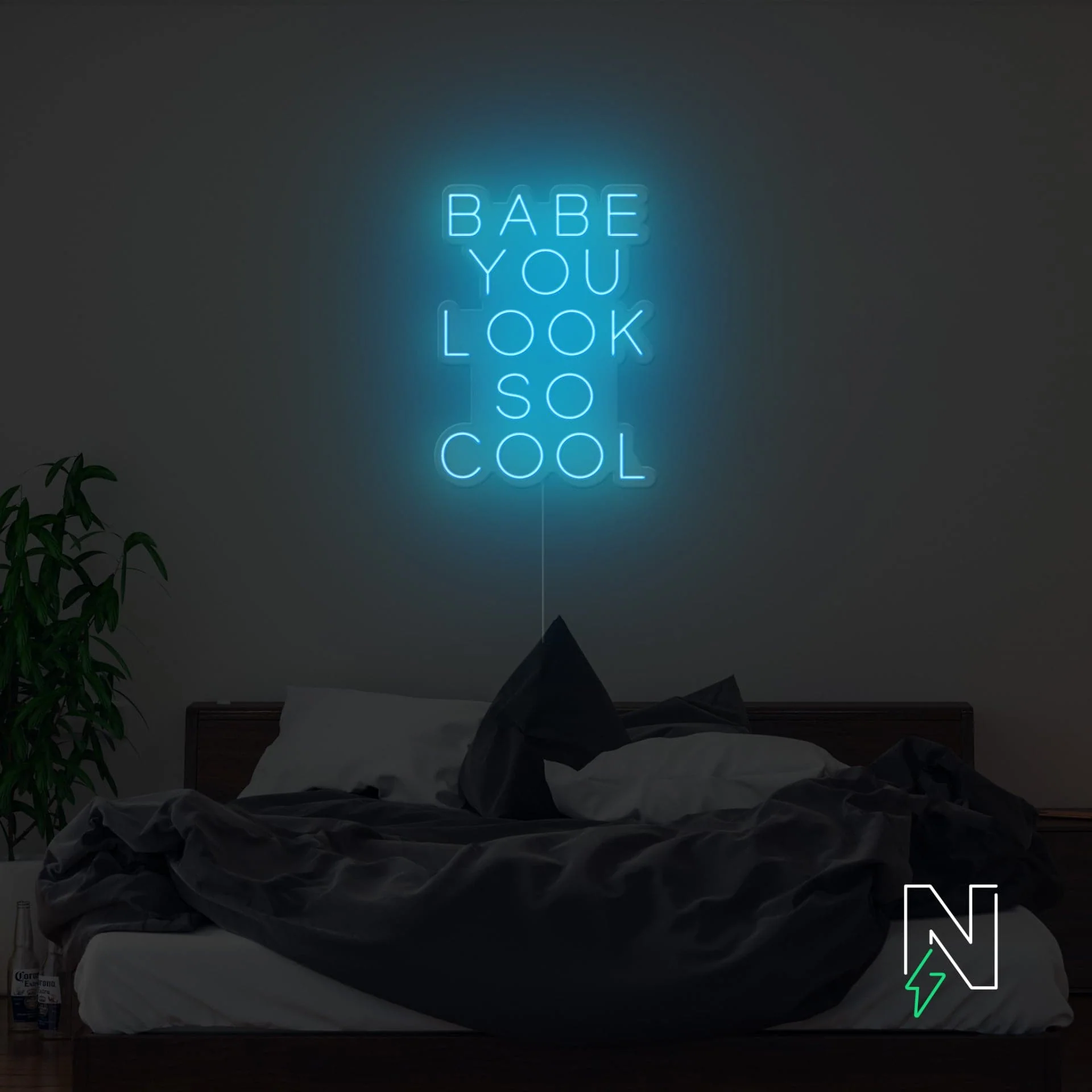 Babe You Look So Cool Neon Sign - Image 9