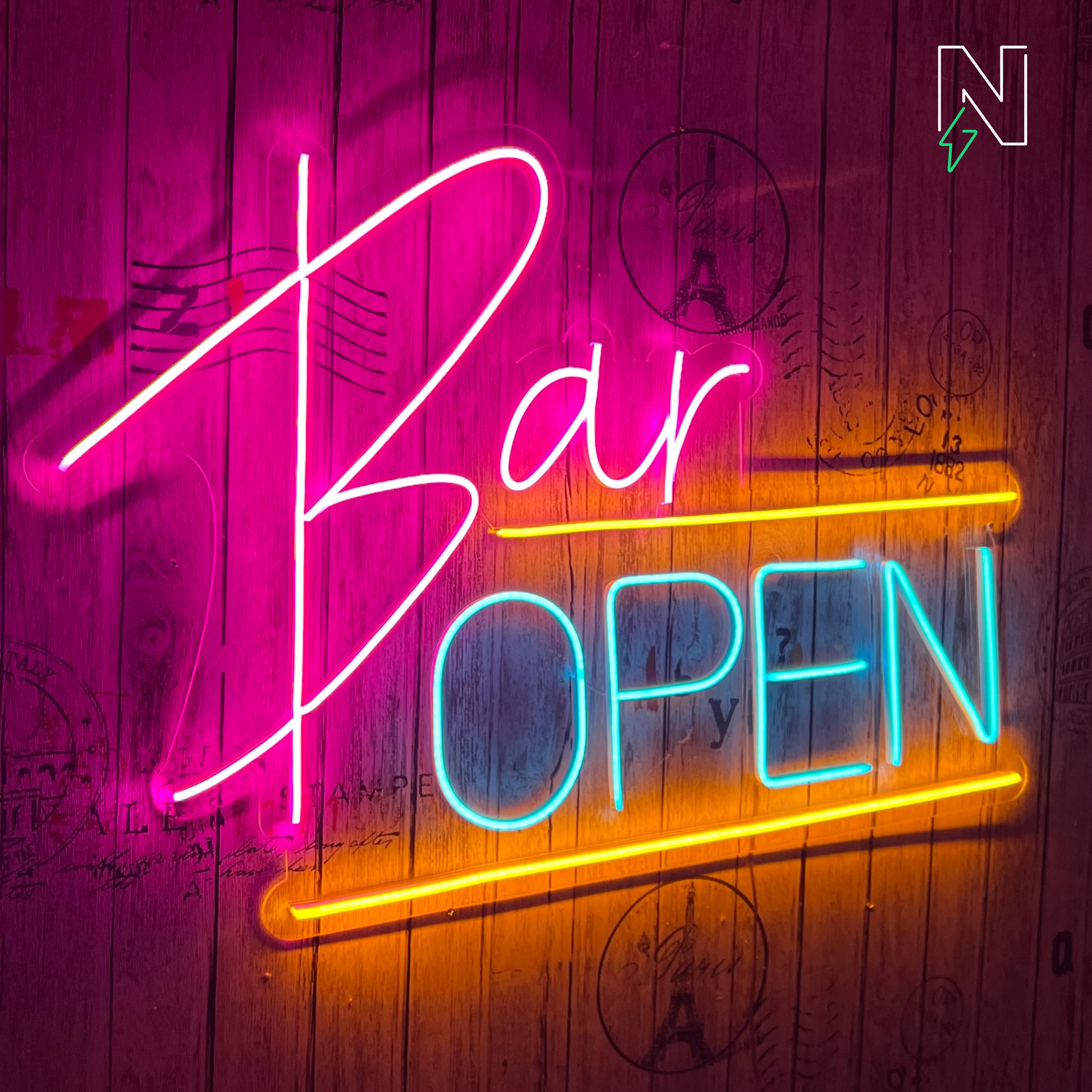 Bar Open Neon Sign - Image 2