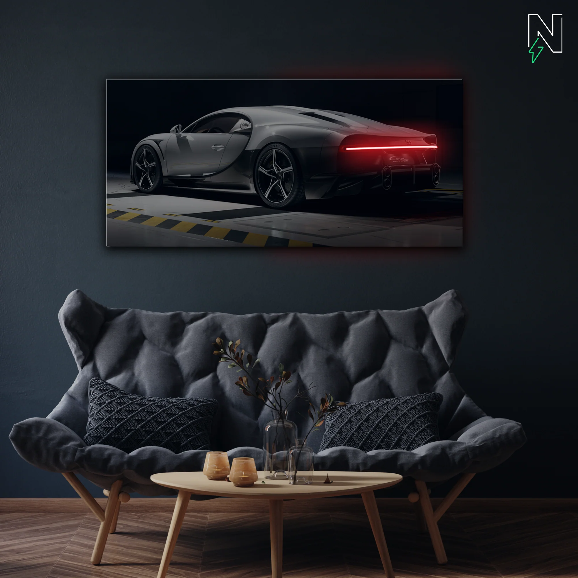 Bugatti V1 LED Neon Art - Image 2