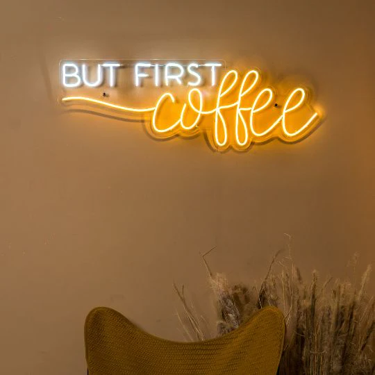 But First Coffee Neon Sign - Image 2