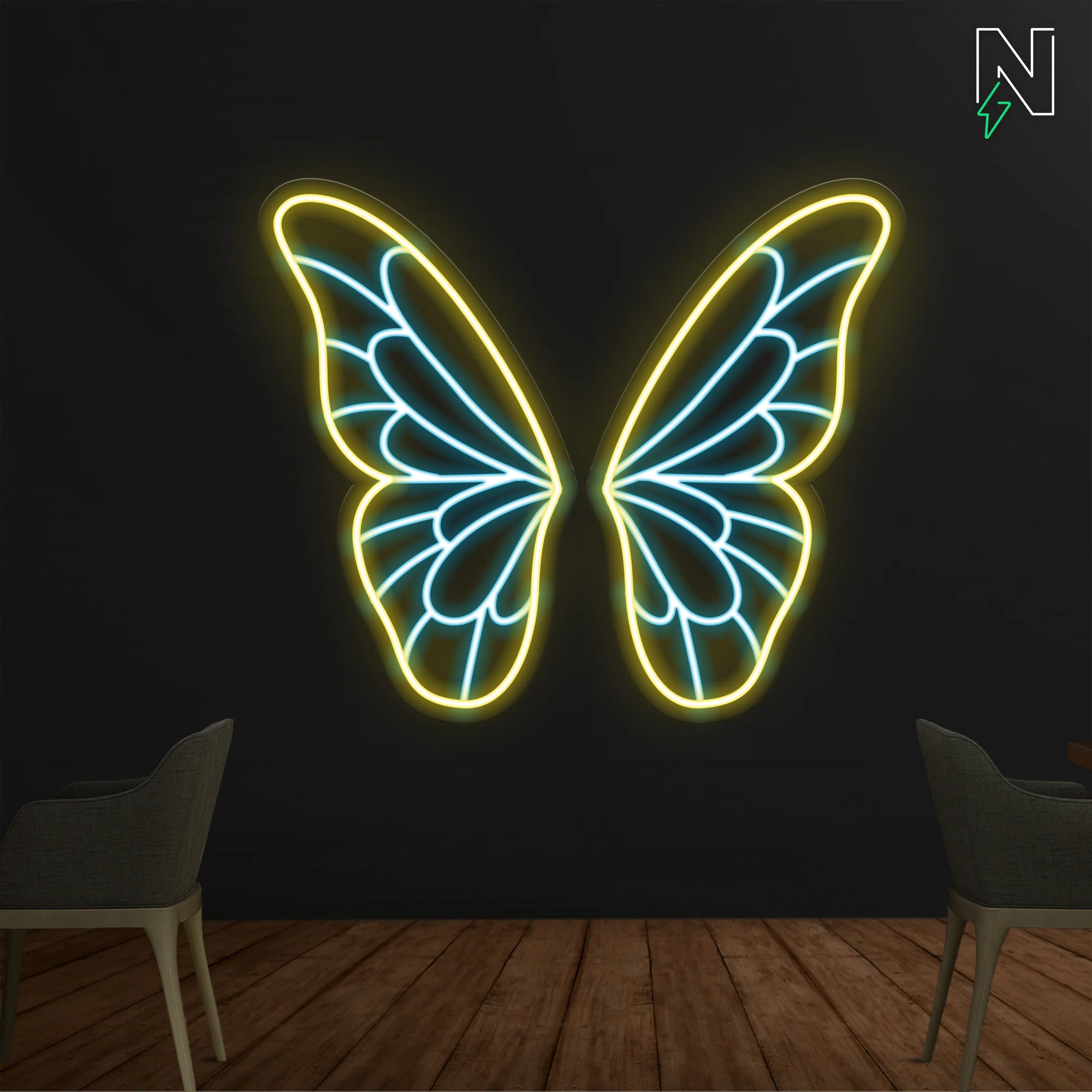 Butterfly Wings Neon Sign - Image 4