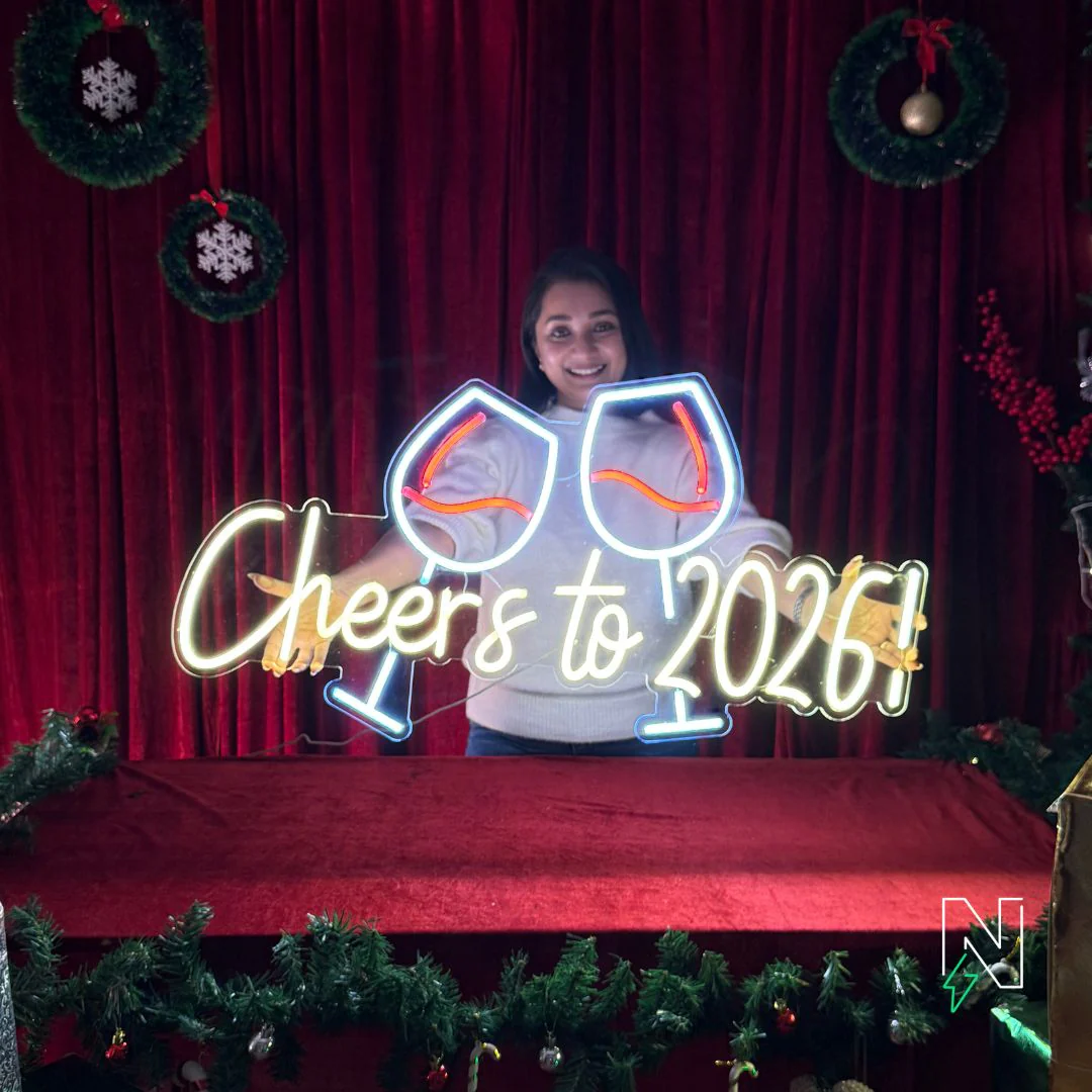 Cheers To 2026! Neon Sign - Image 3