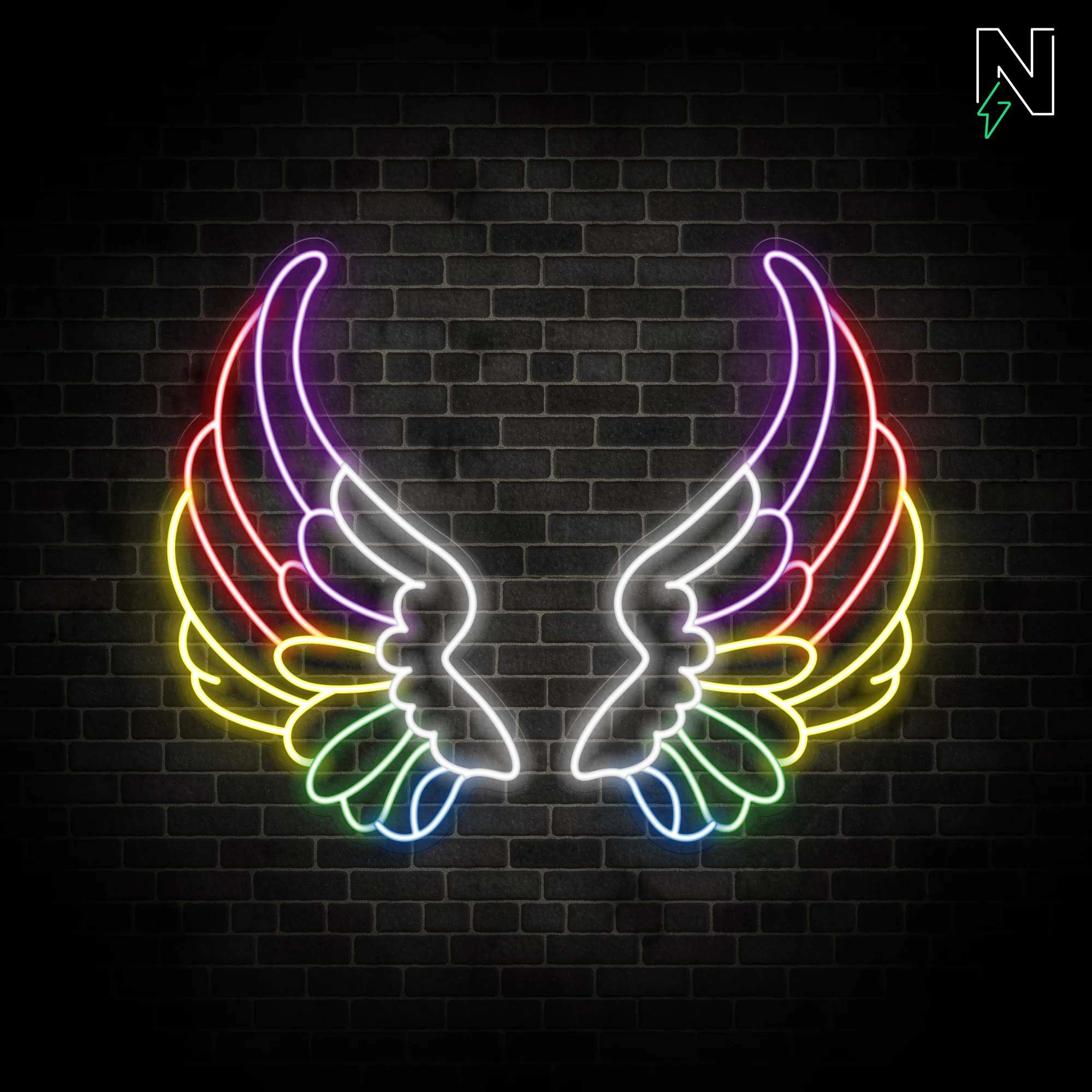 Chroma Wings Neon Sign - Image 2