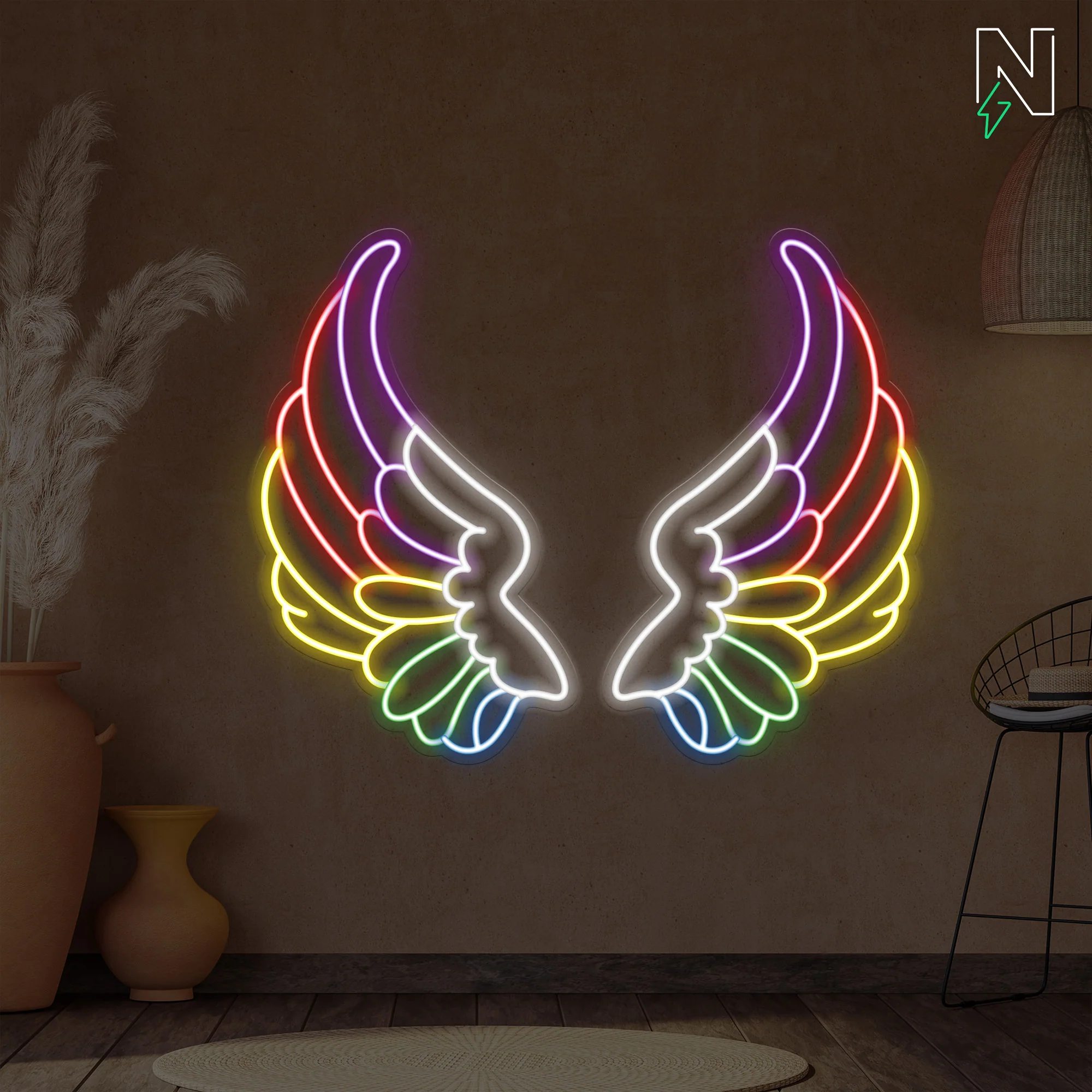 Chroma Wings Neon Sign - Image 3