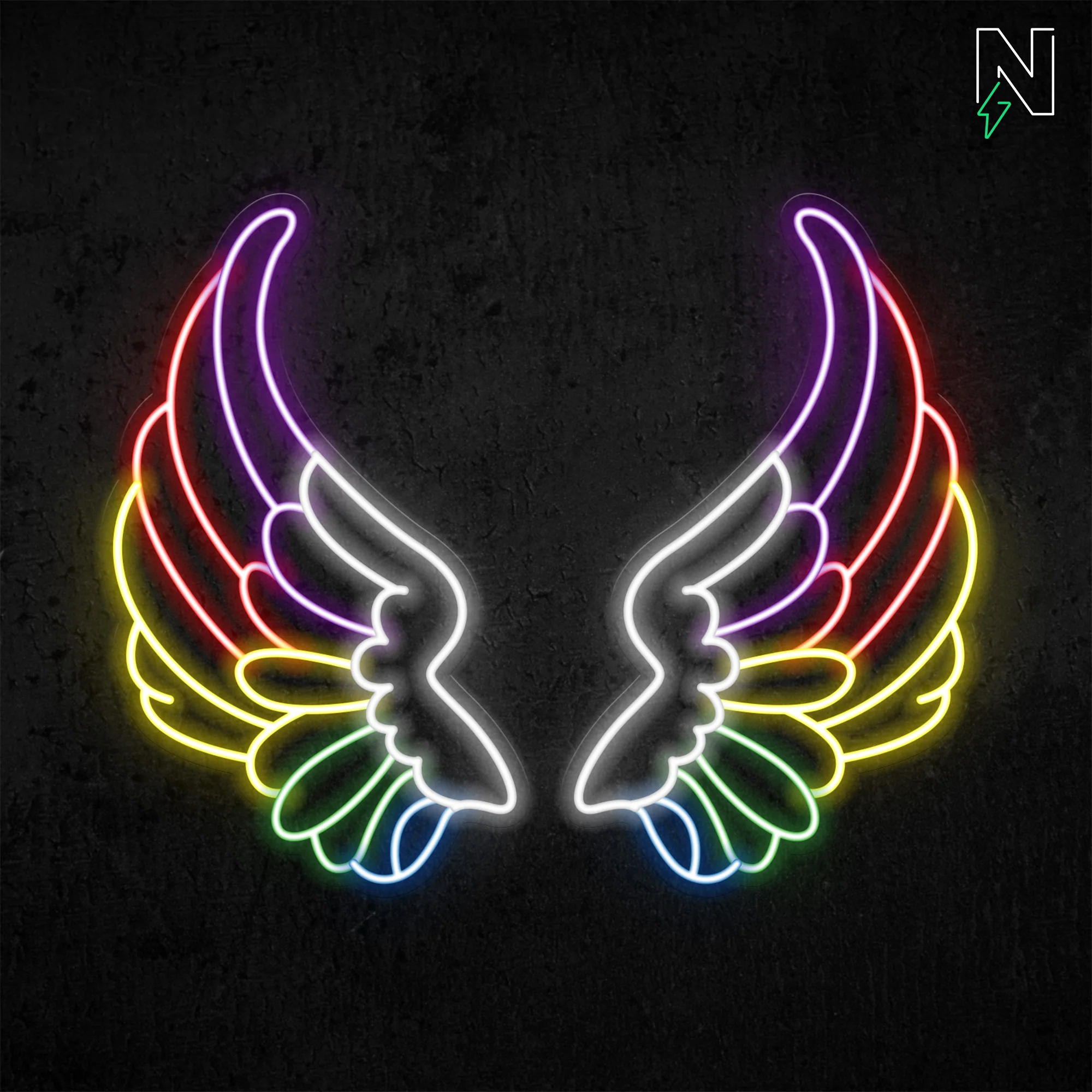 Chroma Wings Neon Sign - Image 4