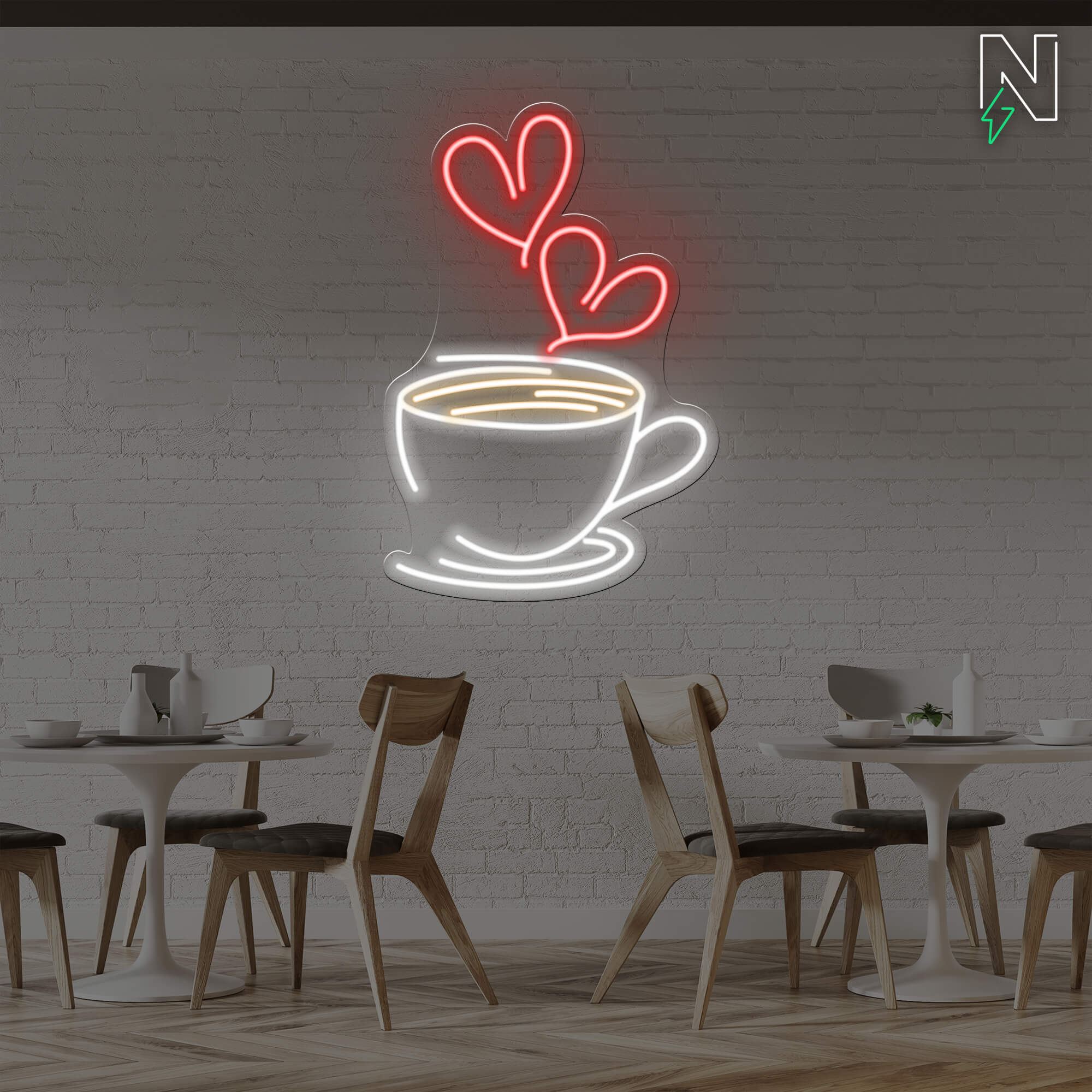 Coffee Love Neon Sign - Image 2