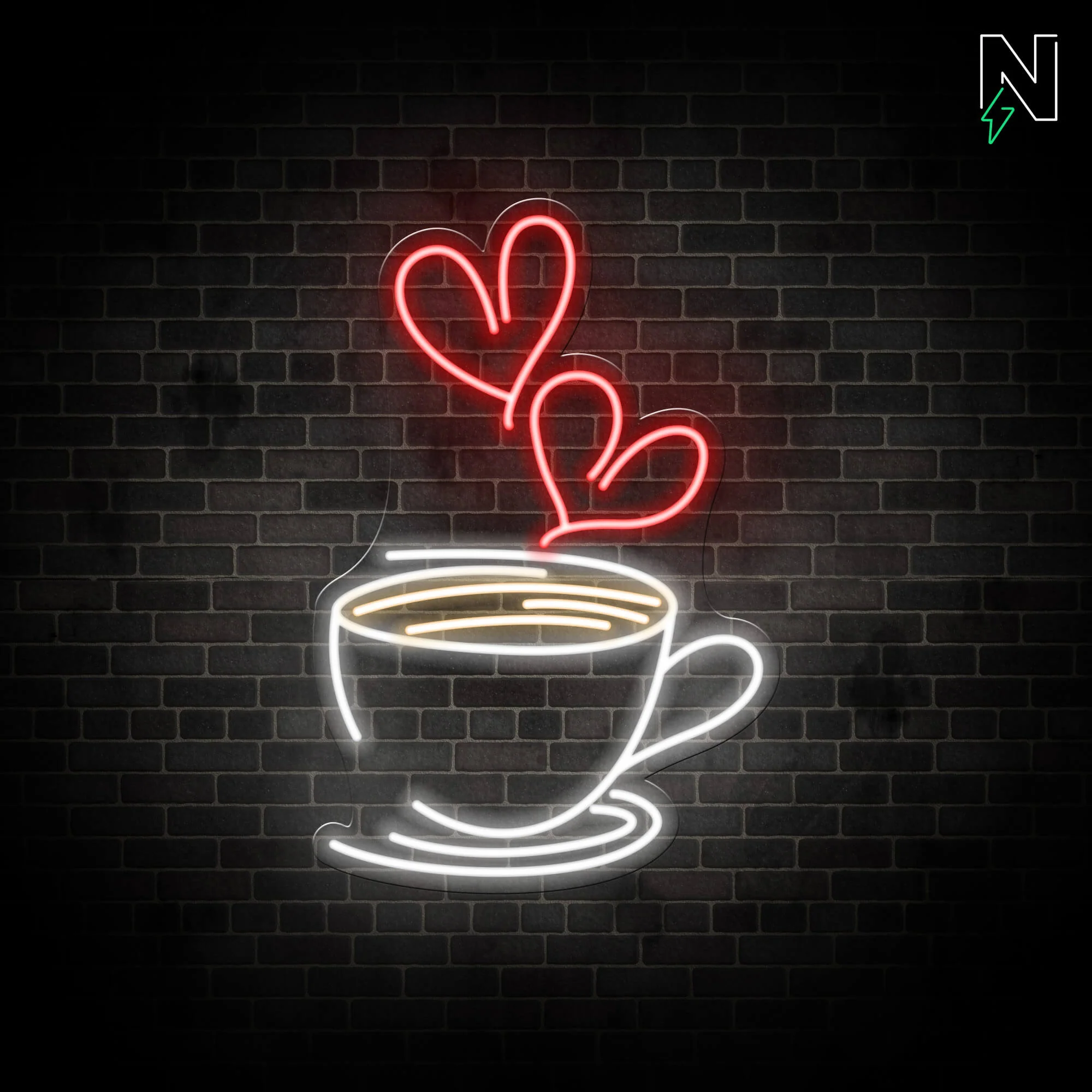 Coffee Love Neon Sign - Image 3