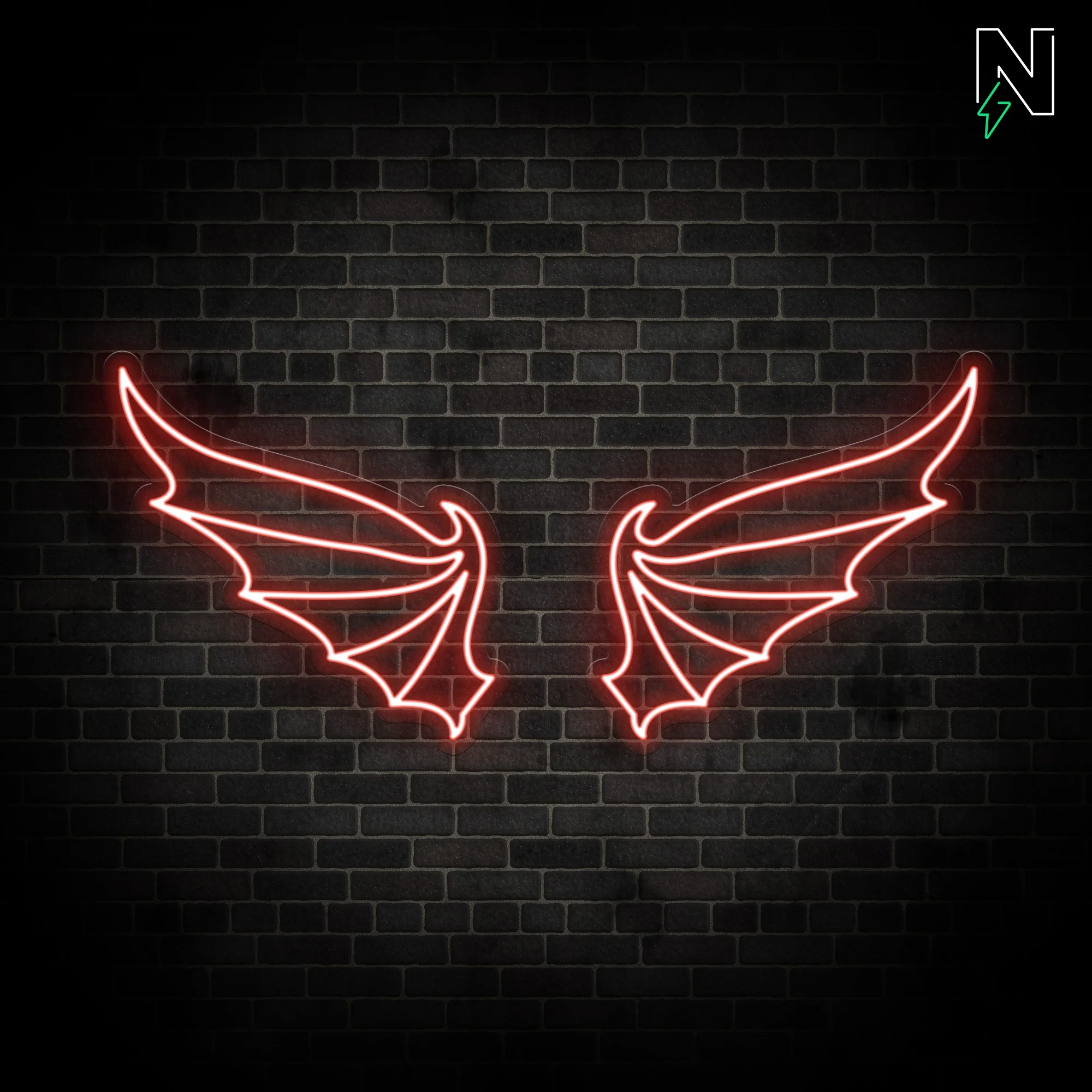 Devil Wings Neon Sign - Image 2