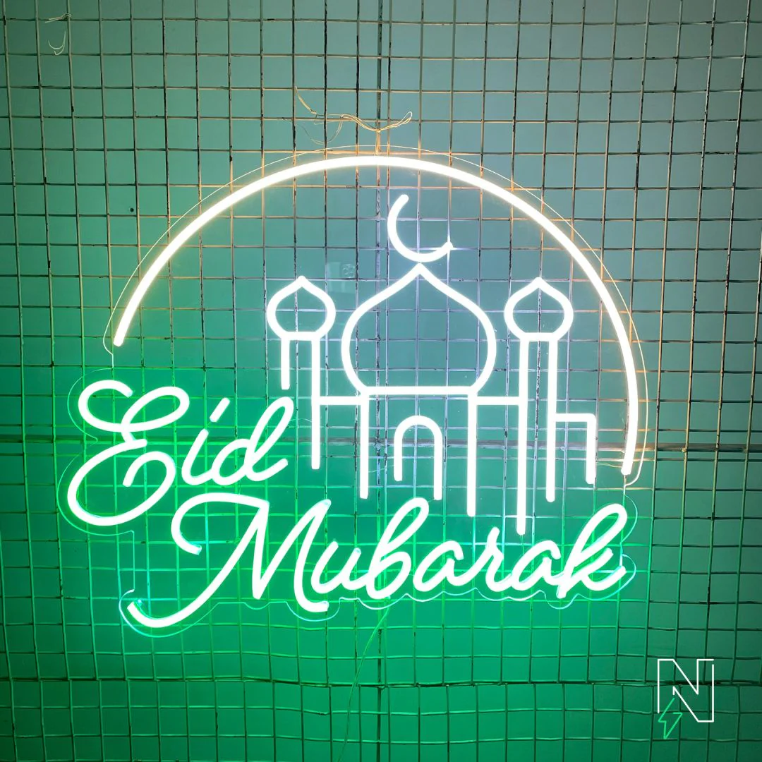 Eid Mubarak Neon Sign - Image 5