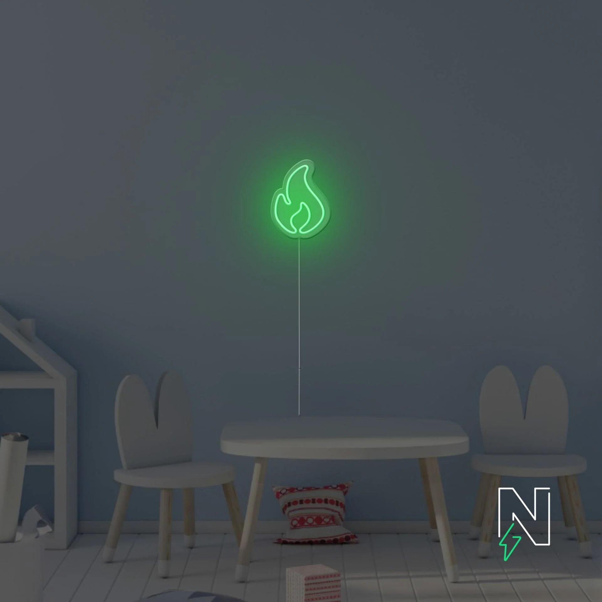 Fire Neon Sign - Image 3