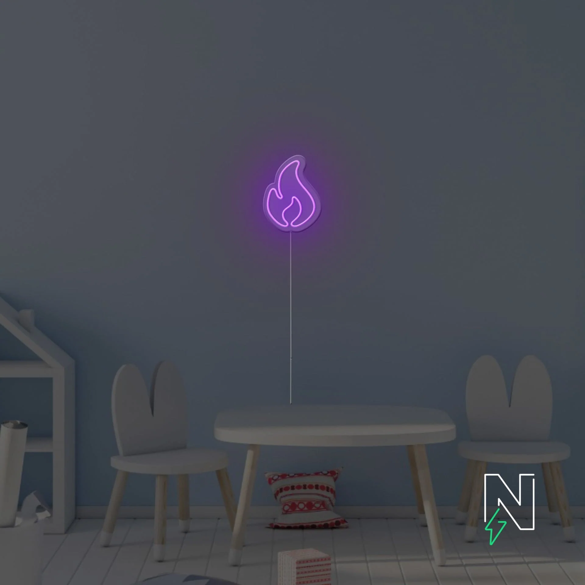 Fire Neon Sign - Image 4