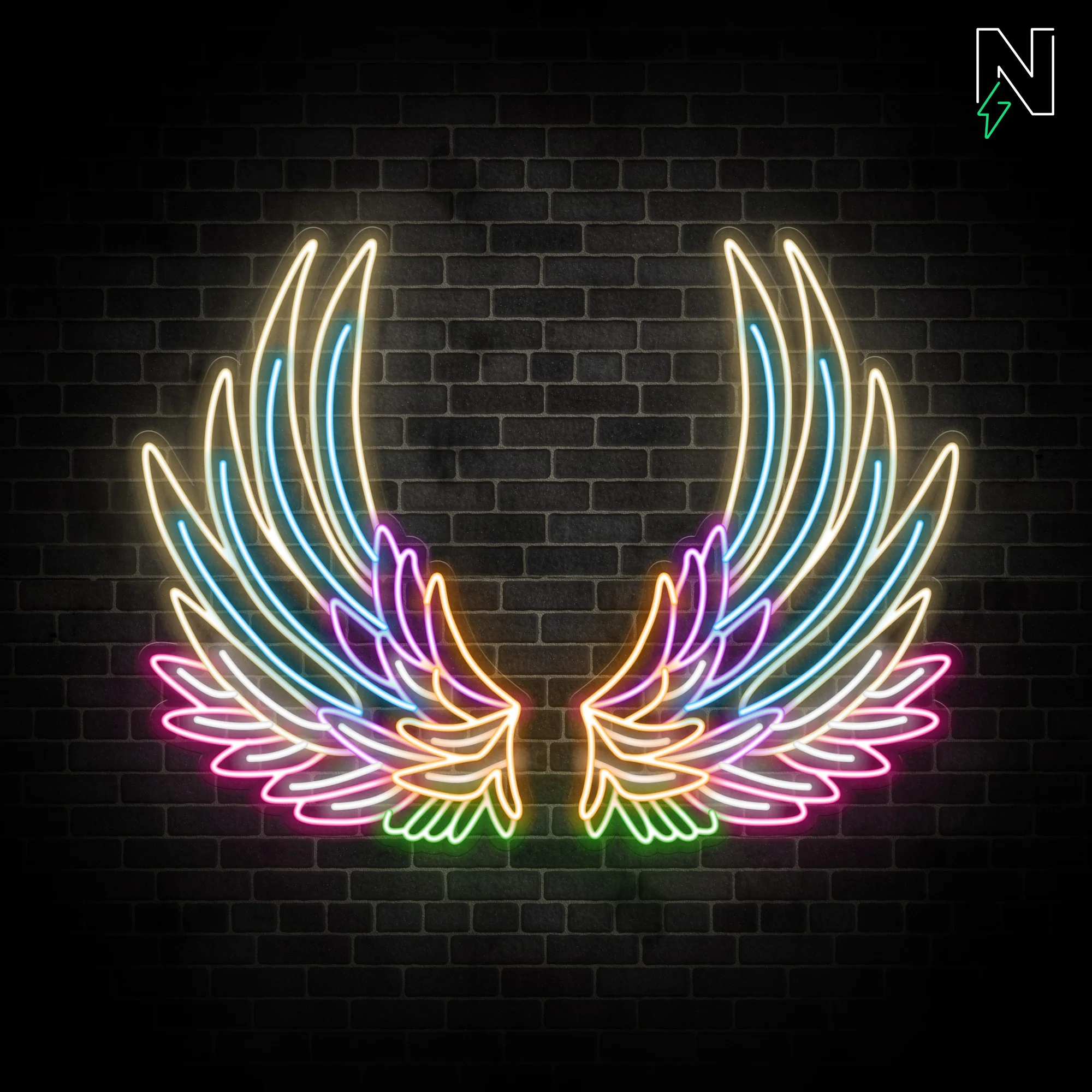 Galaxy Wings Neon Sign - Image 2