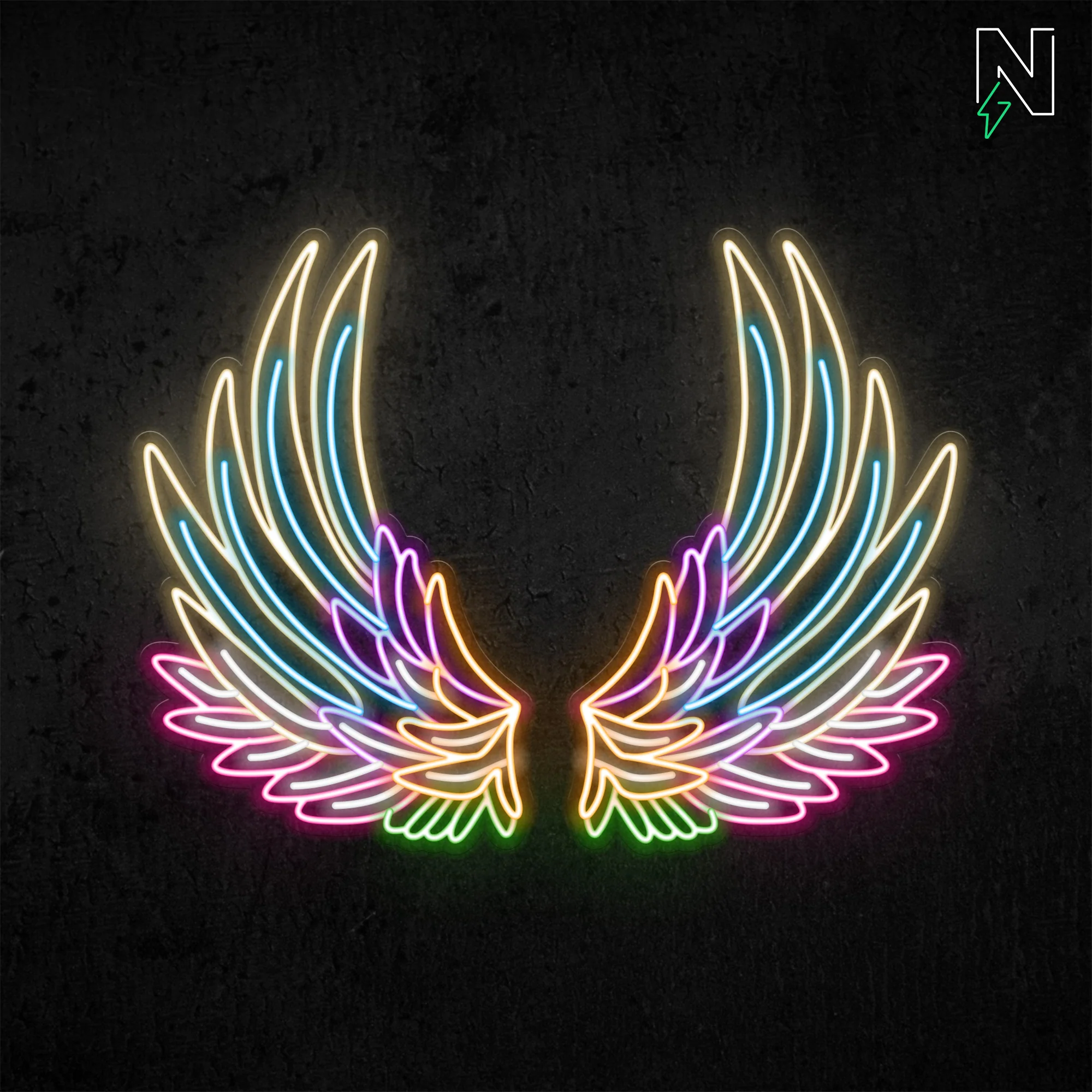 Galaxy Wings Neon Sign - Image 4