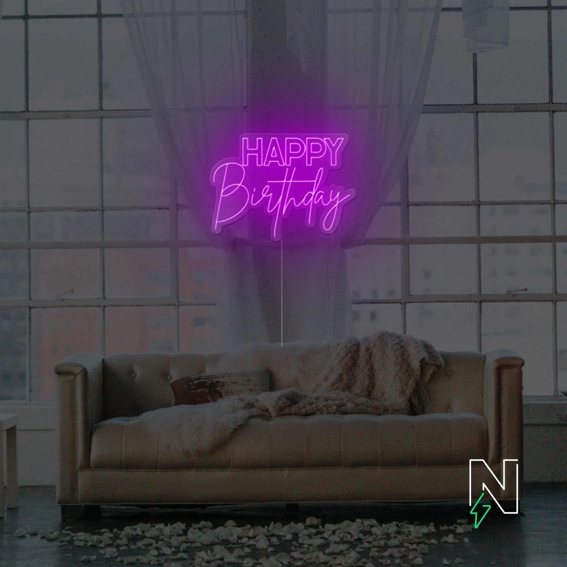 Happy Birthday Neon Sign - Image 11
