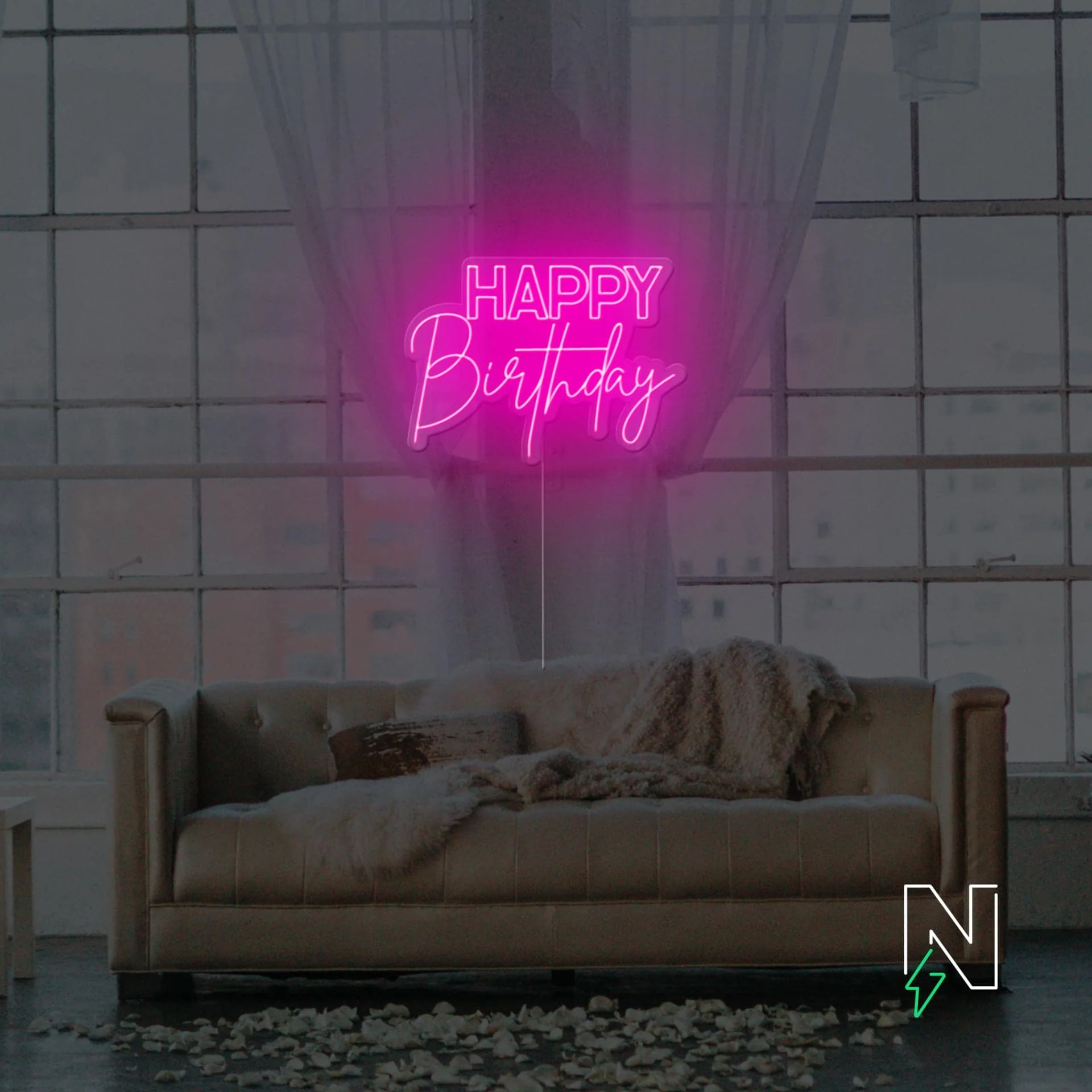 Happy Birthday Neon Sign - Image 8
