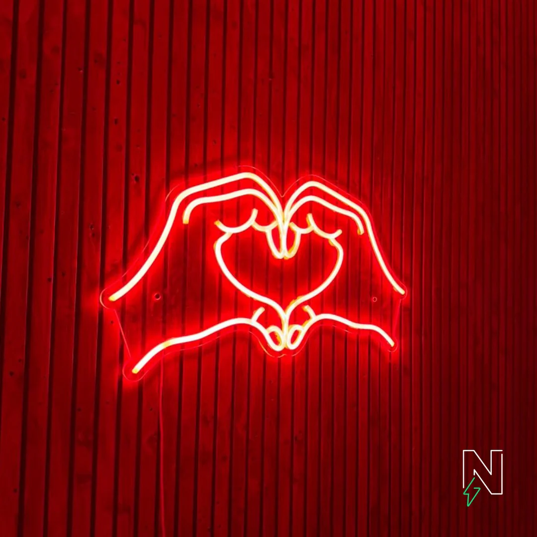 Heart Hands neon sign - Image 2