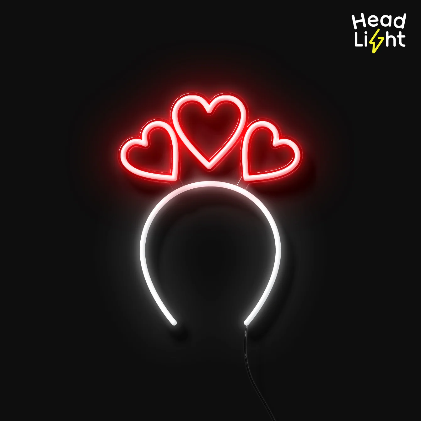 Hearts LED Headband - Image 4