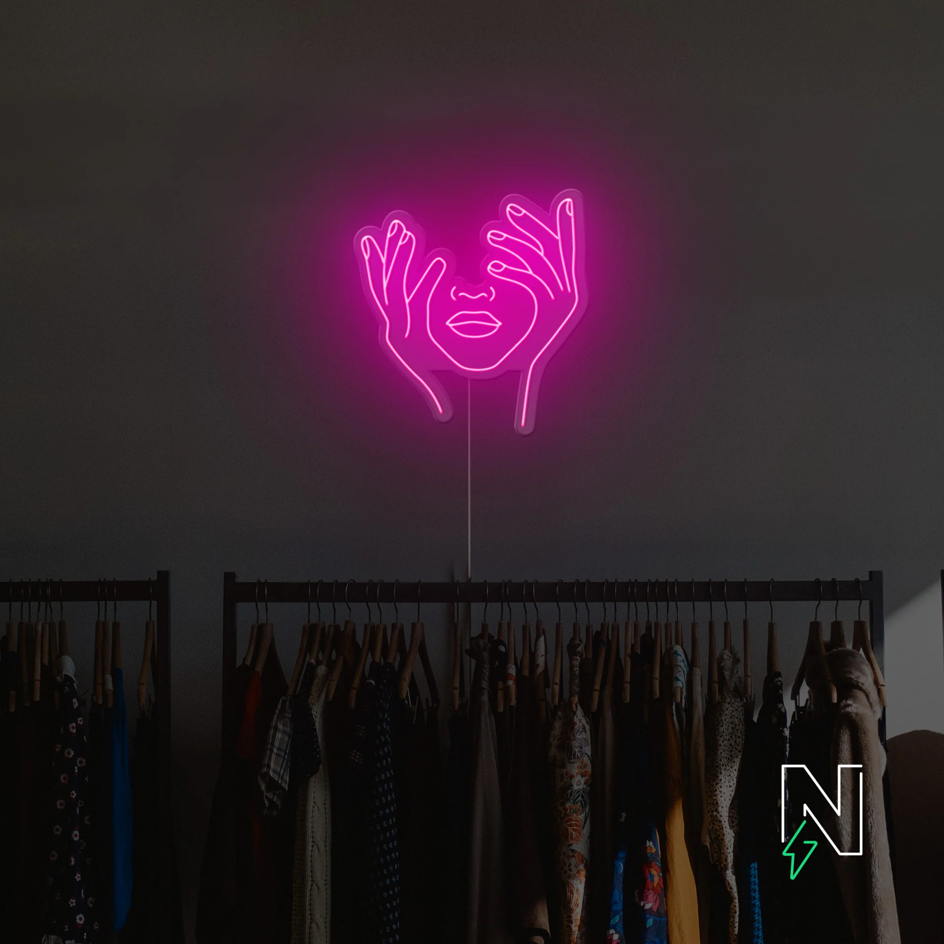 Hold Face Neon Sign - Image 5
