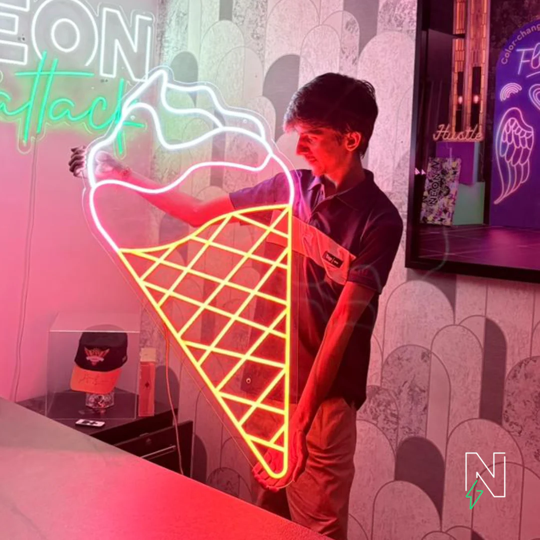 Ice Cream Neon Sign - Image 2