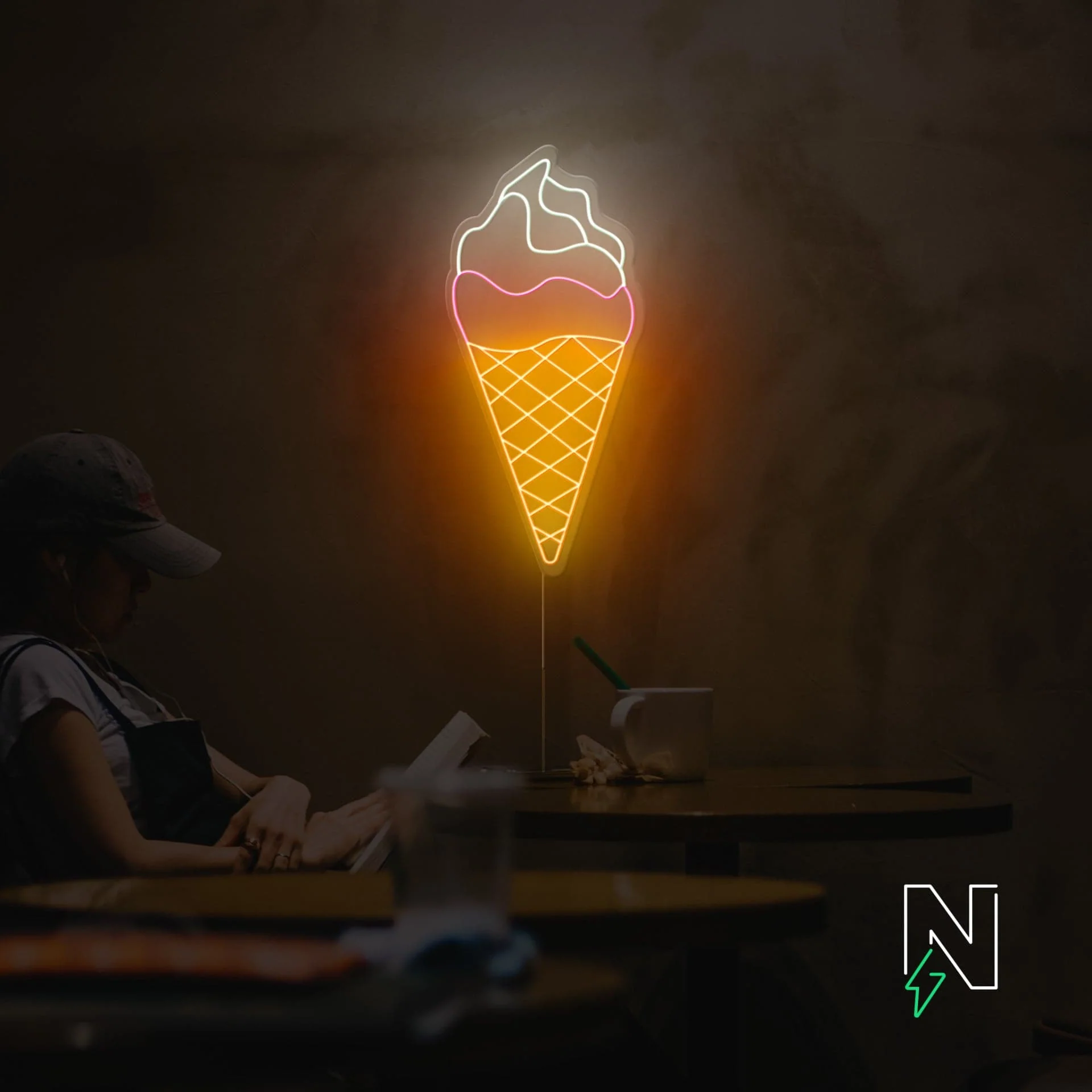 Ice Cream Neon Sign - Image 3