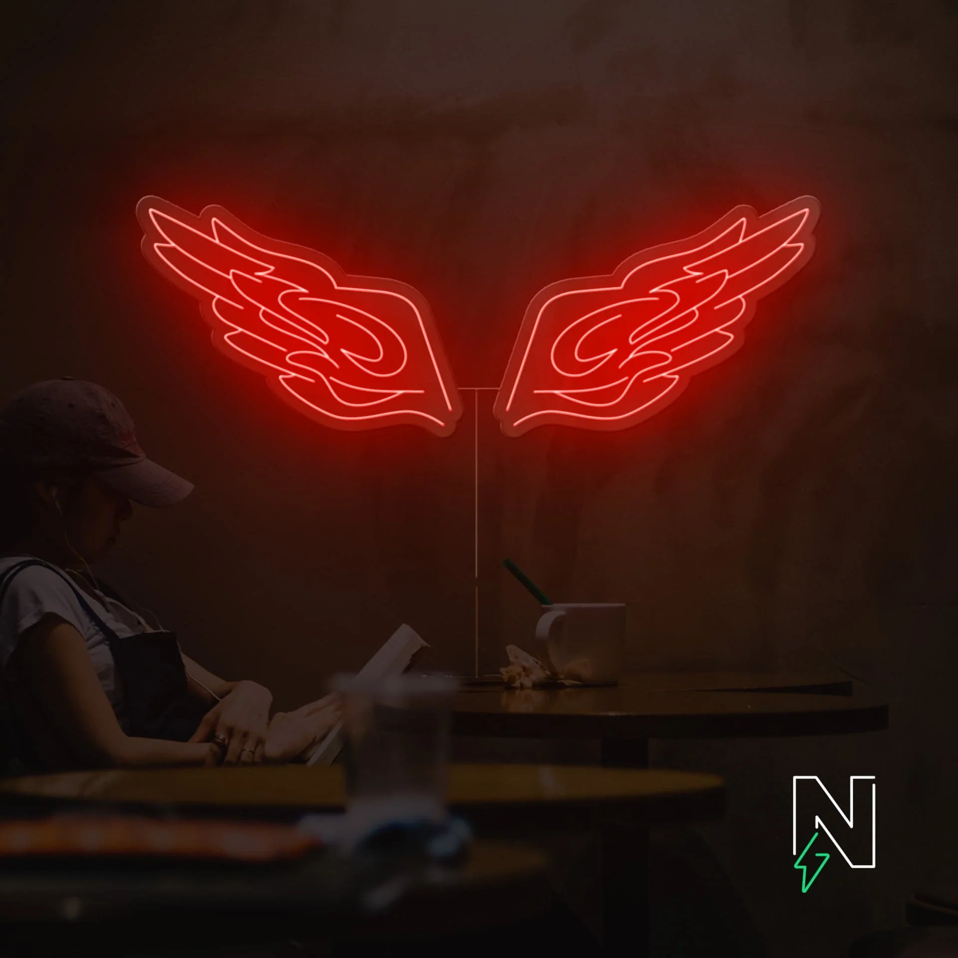 Icy Wings Neon Sign - Image 3