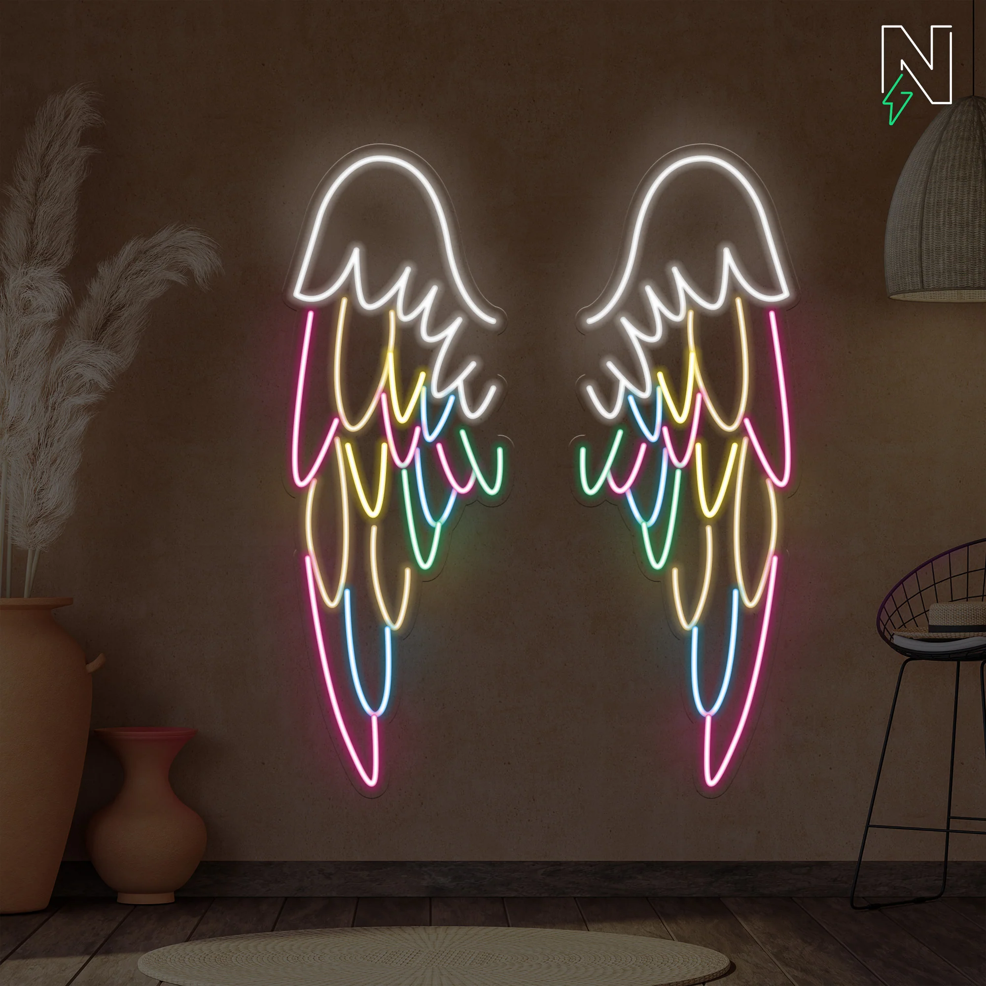 Infinity Wings Neon Sign - Image 3