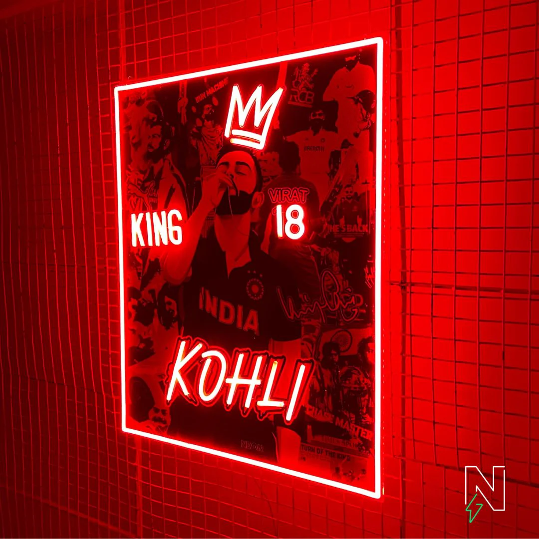 Virat Kohli LED Neon Art (Limited Edition) - Image 3