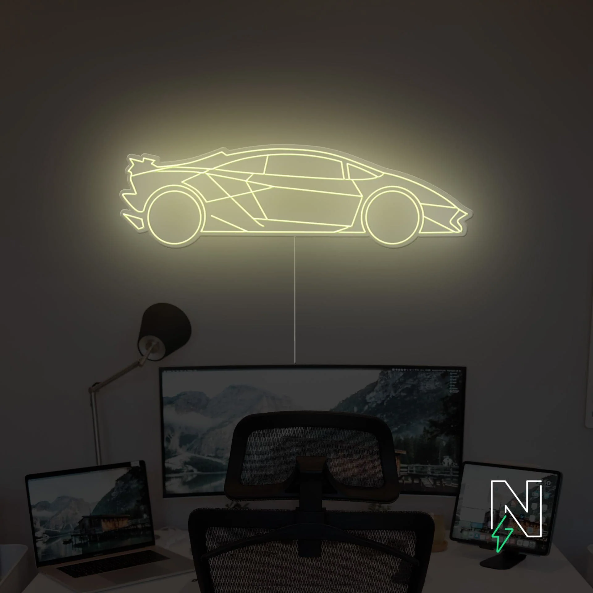Lamborghini Car Neon Sign - Image 2