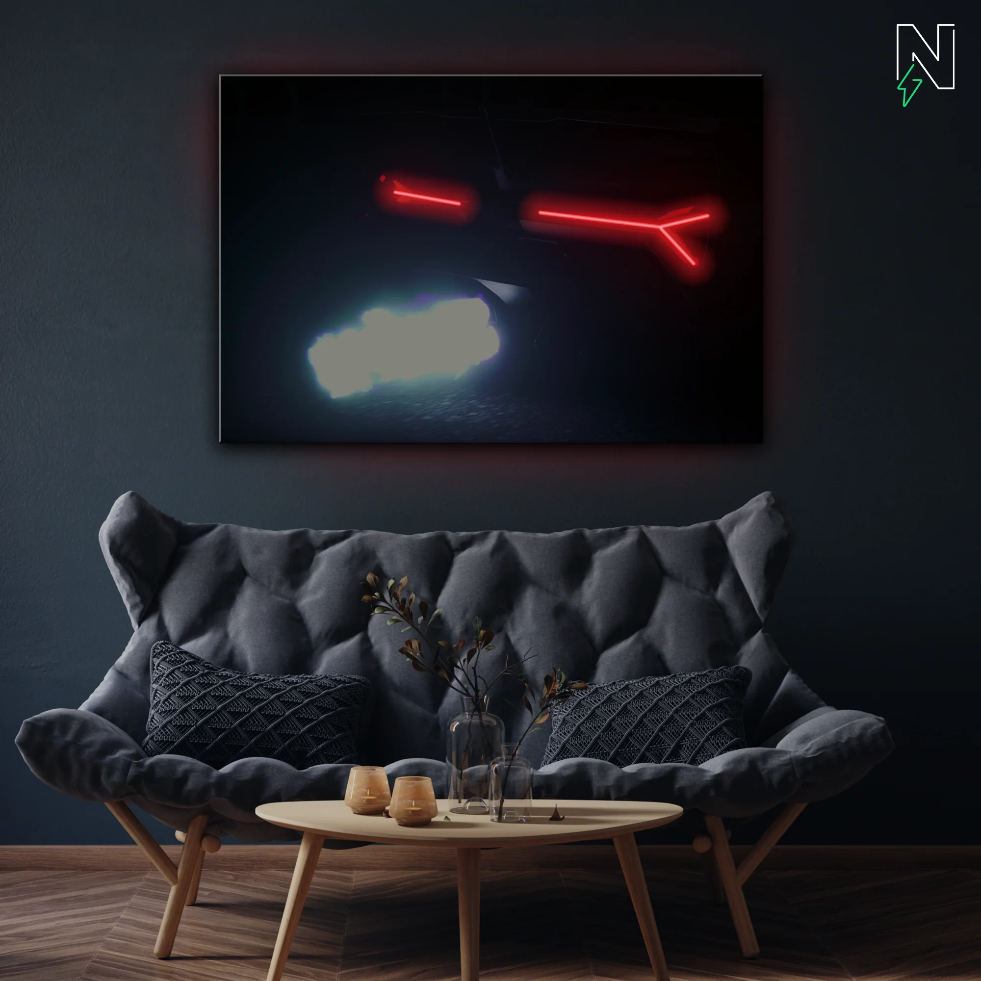 Lamborghini V6 LED Neon Art - Image 2