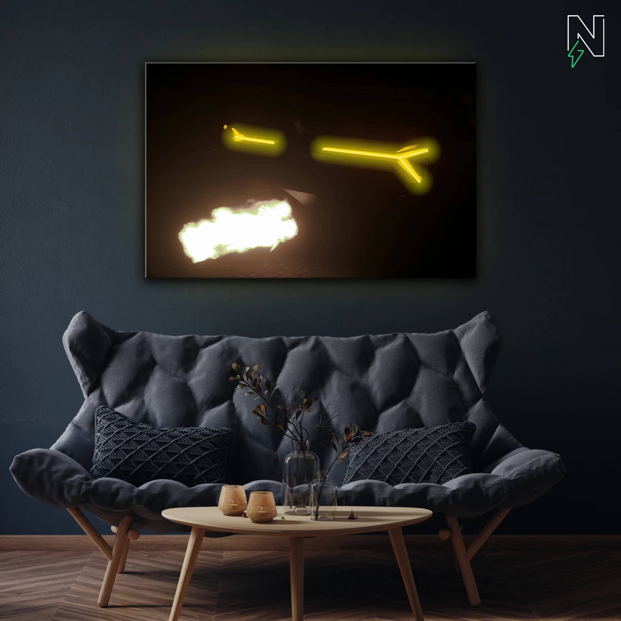 Lamborghini V7 LED Neon Art - Image 2