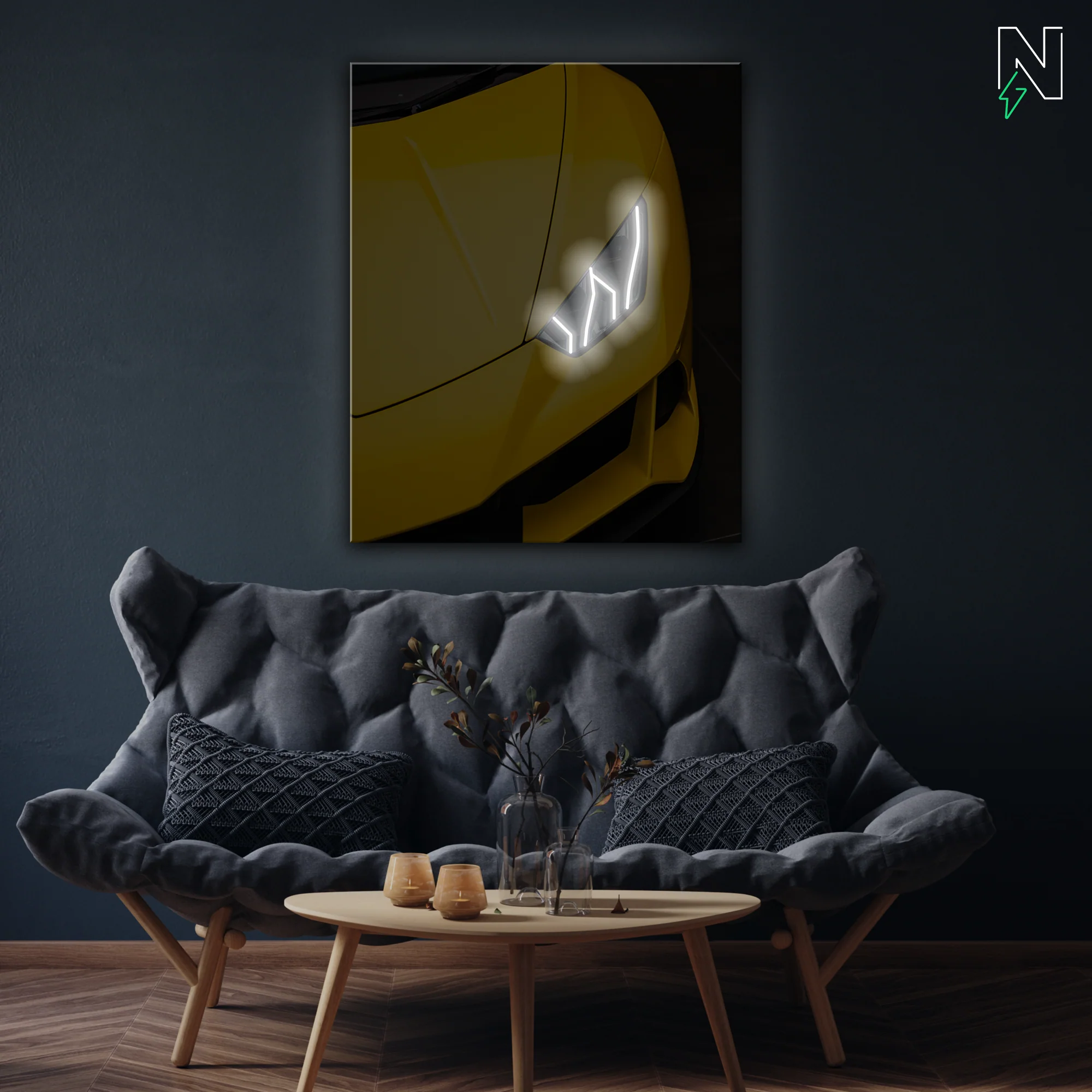 Lamborghini V9 LED Neon Art - Image 2