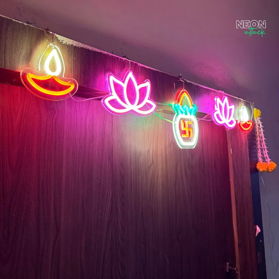 Neon Lights Toran / Bandarwal - Image 3