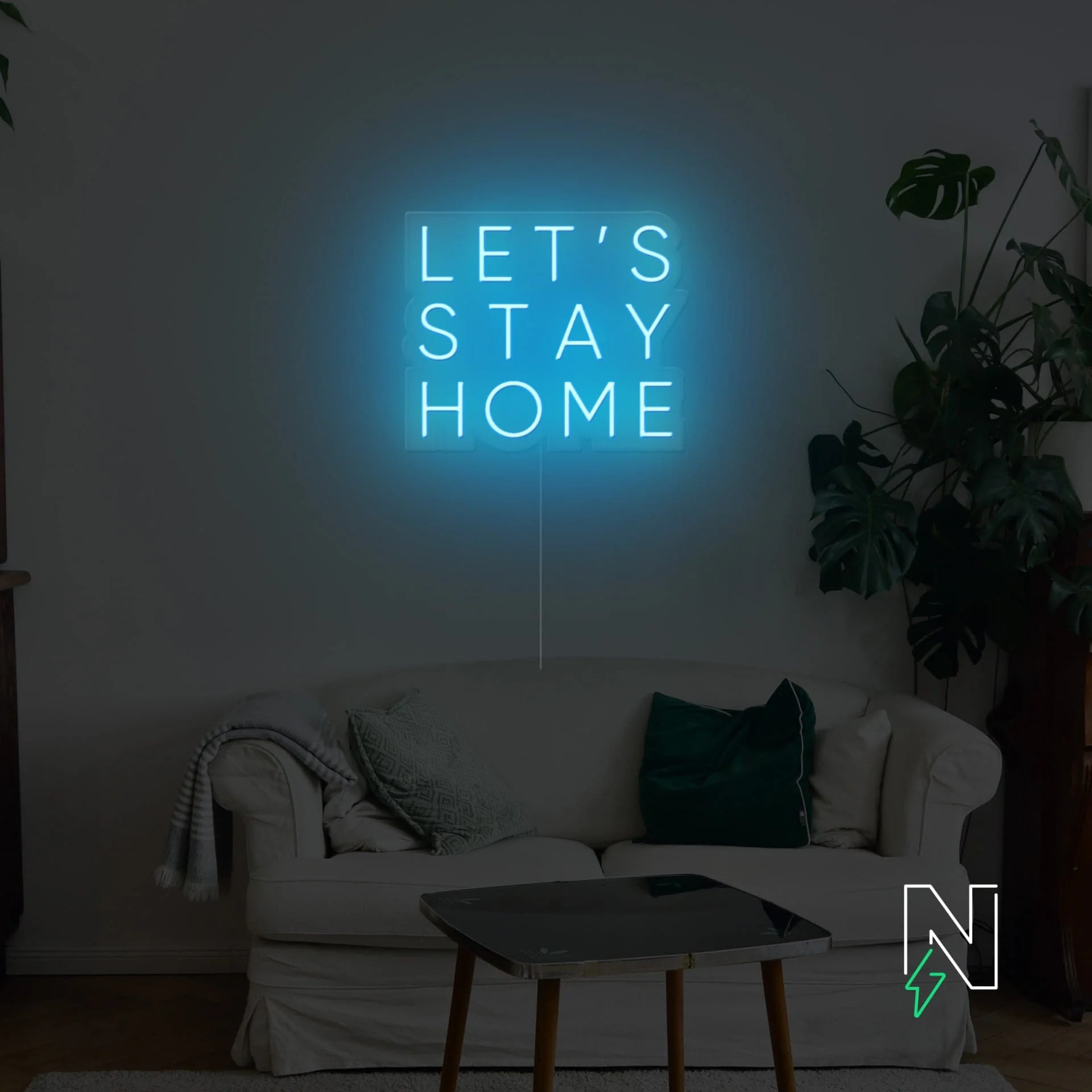 Let's Stay Home Neon Sign - Image 10