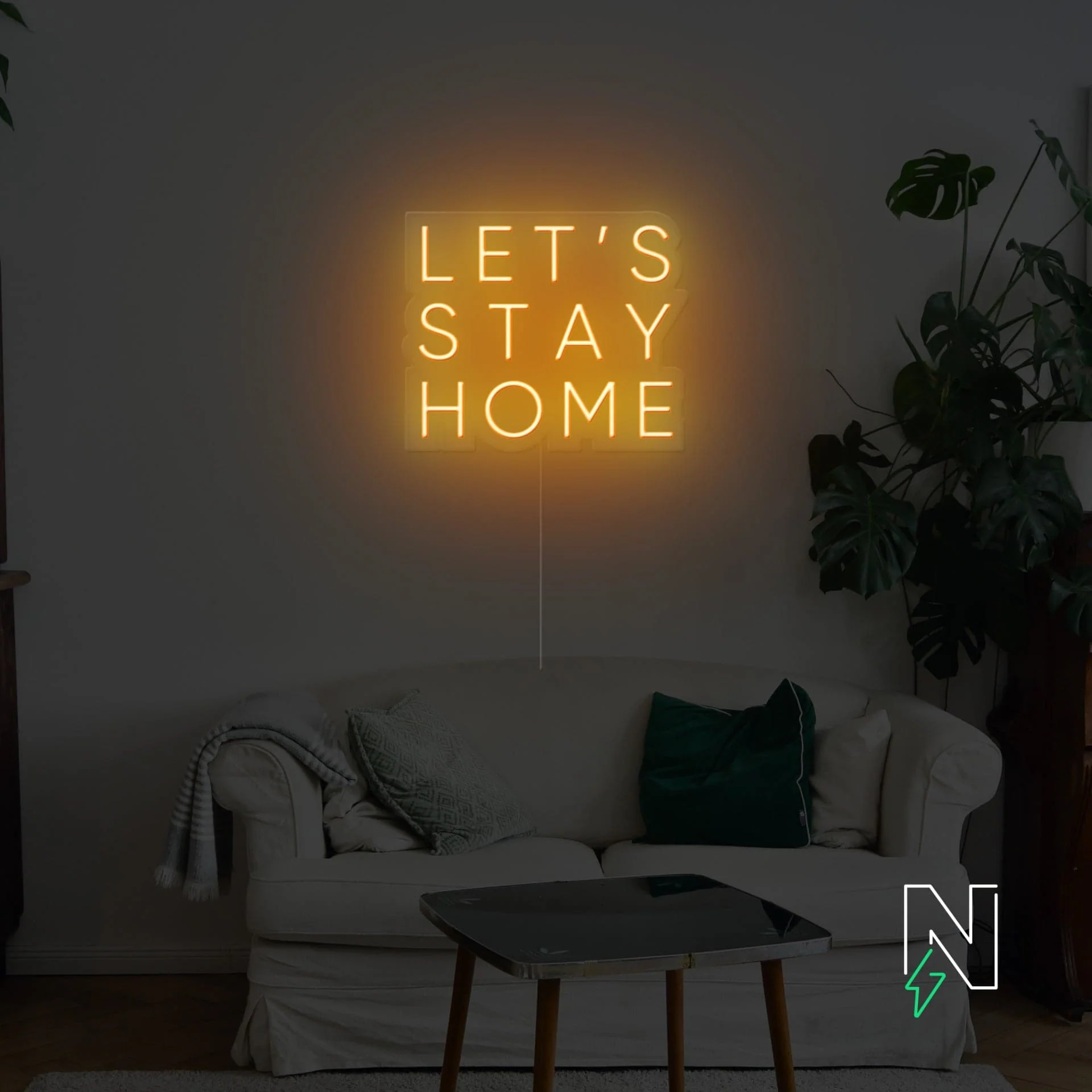 Let's Stay Home Neon Sign - Image 11