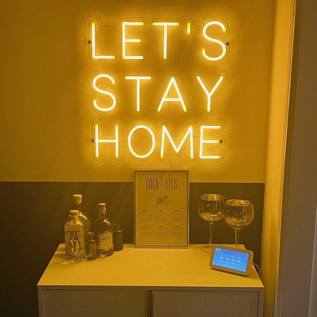 Let's Stay Home Neon Sign - Image 2