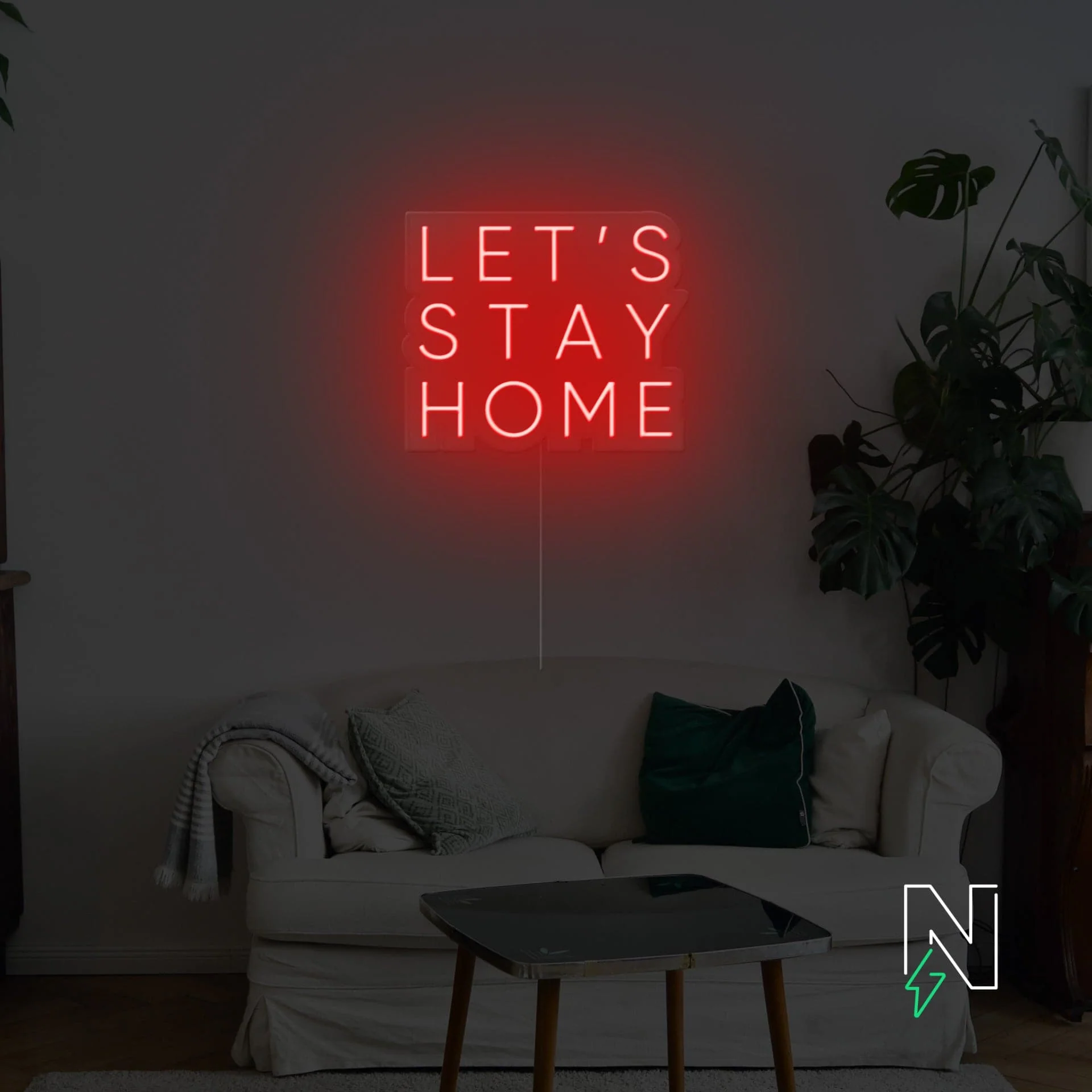 Let's Stay Home Neon Sign - Image 3