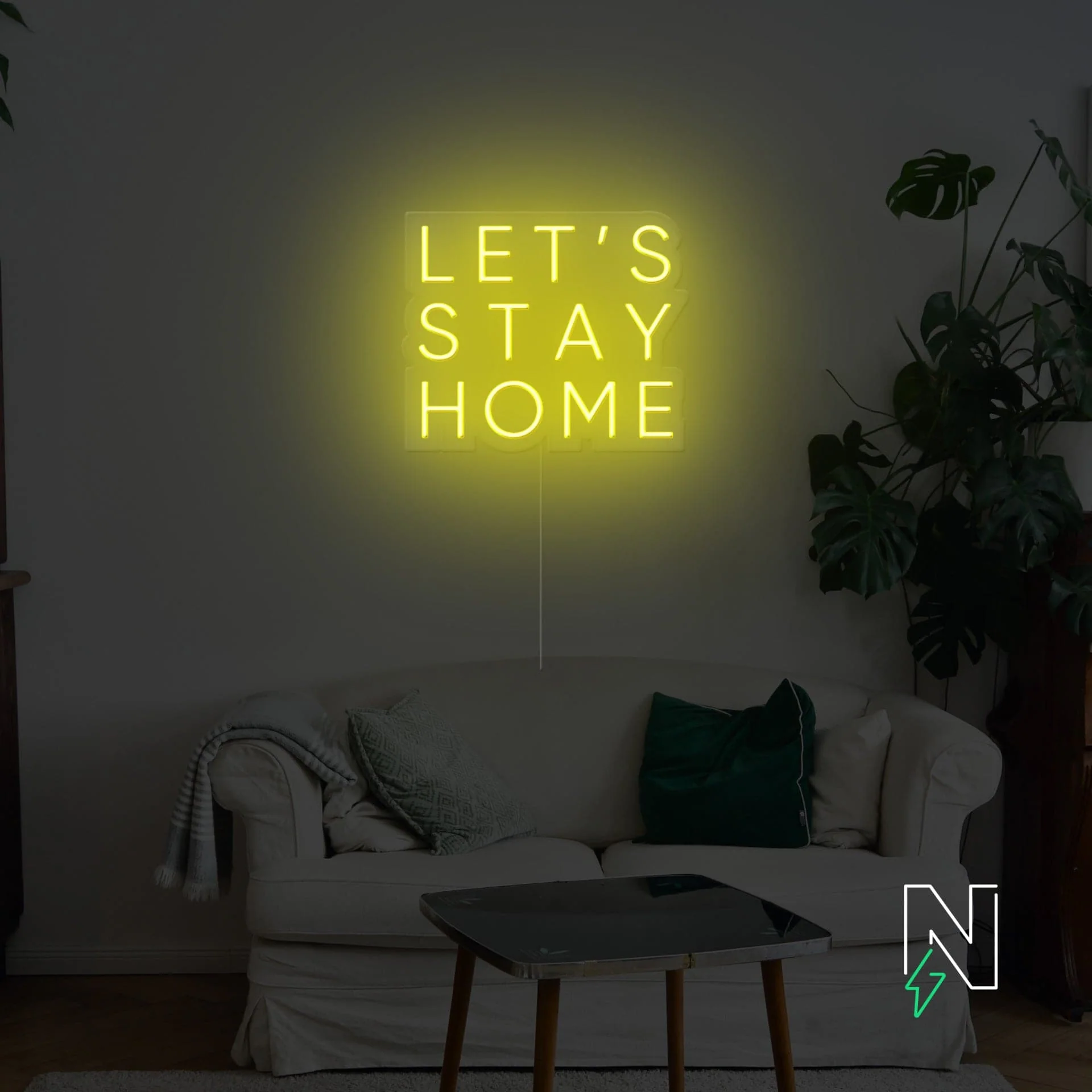 Let's Stay Home Neon Sign - Image 4